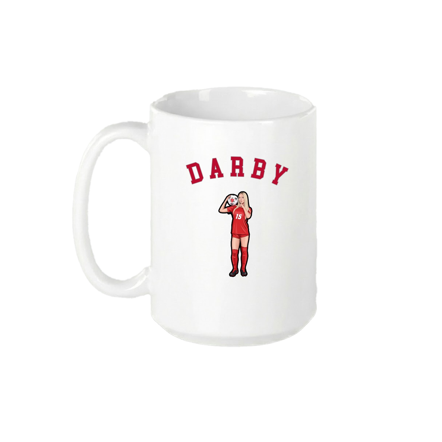 15oz Coffee Mug — Shirsey Arch in White