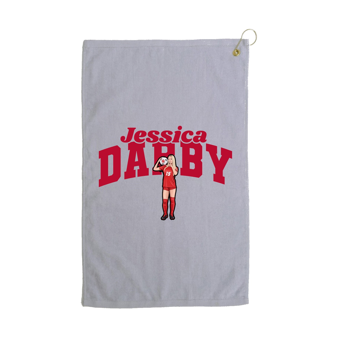 Golf Towel — Signature Arch in Grey