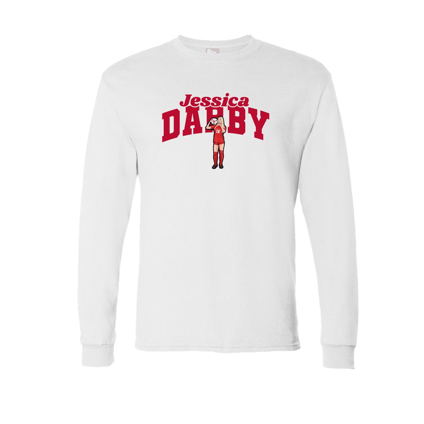 Long Sleeve Tee — Signature Arch in White