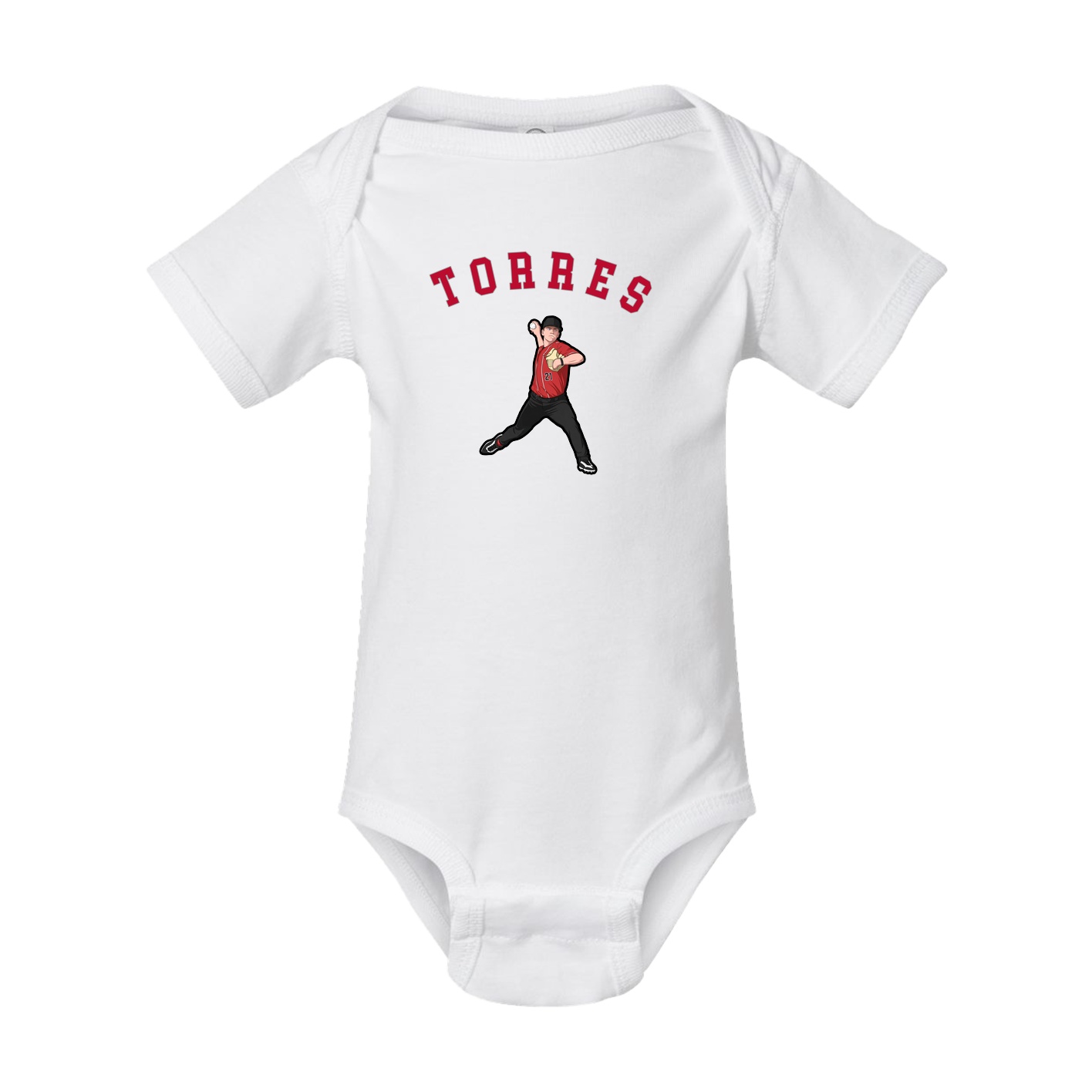 Baby Onesie — Shirsey Arch in White