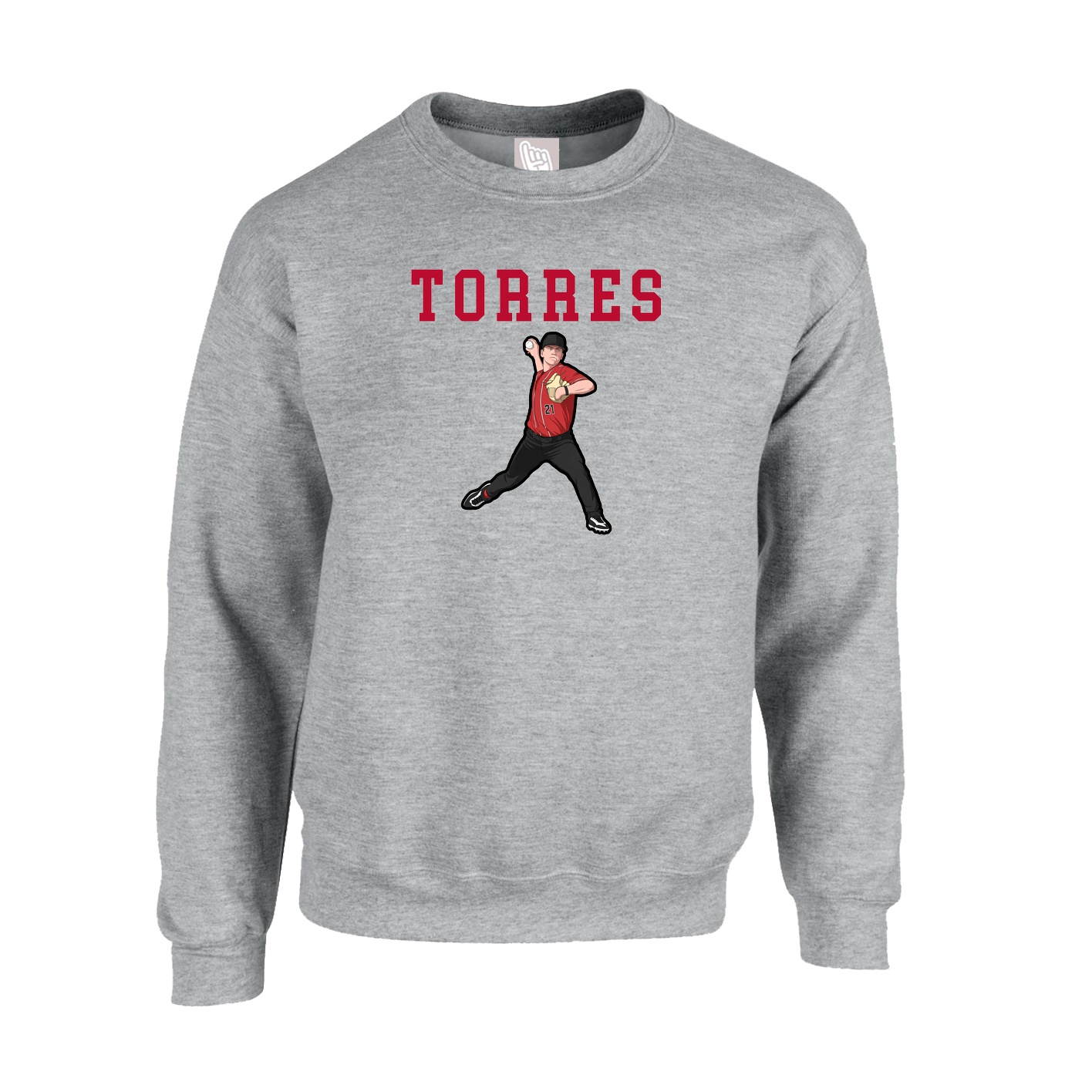 Fleece Crew — Shirsey in Grey