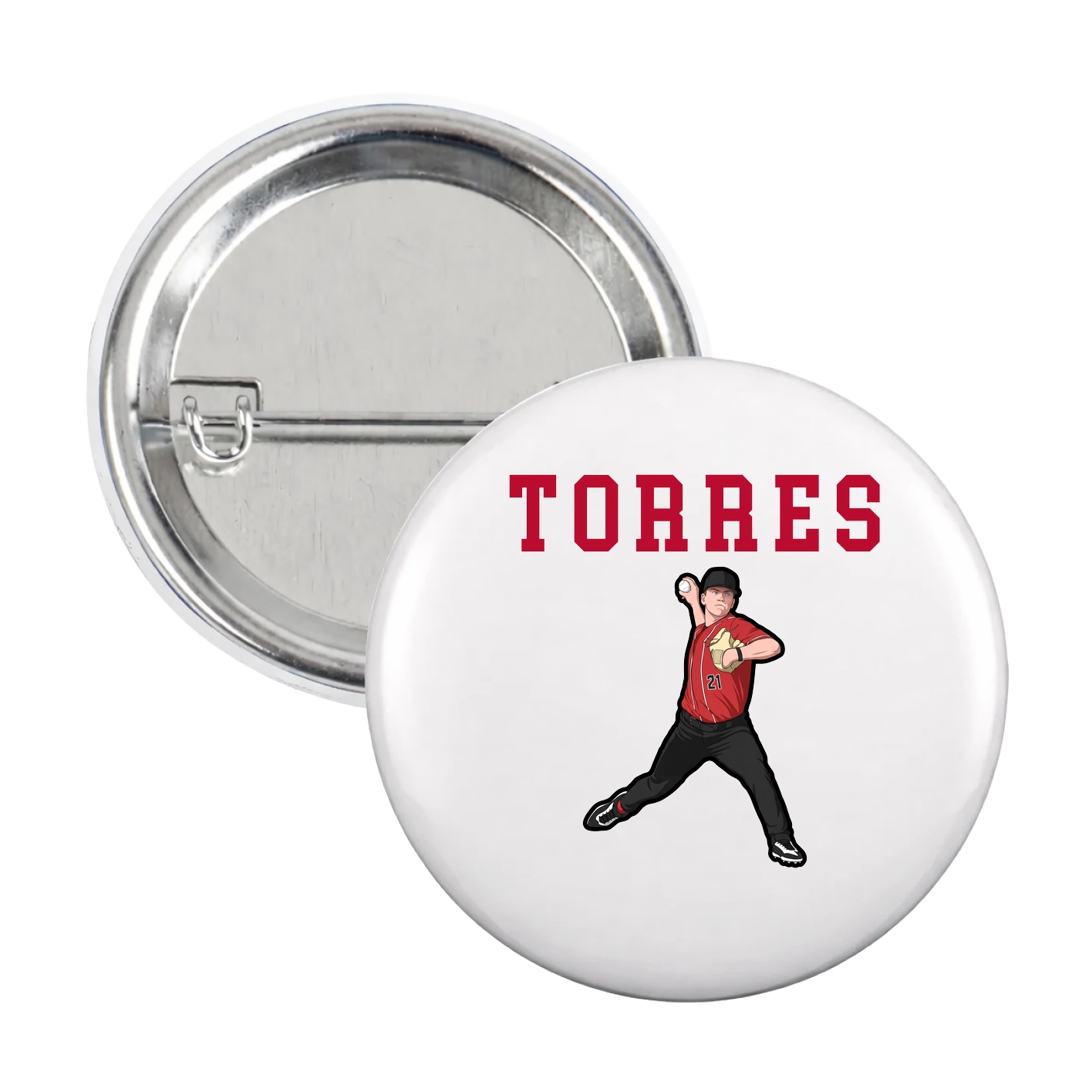 Game Day Button — Shirsey in White