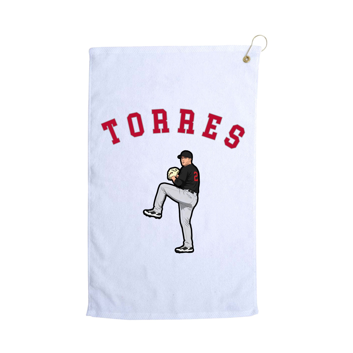 Golf Towel — Shirsey Arch in White