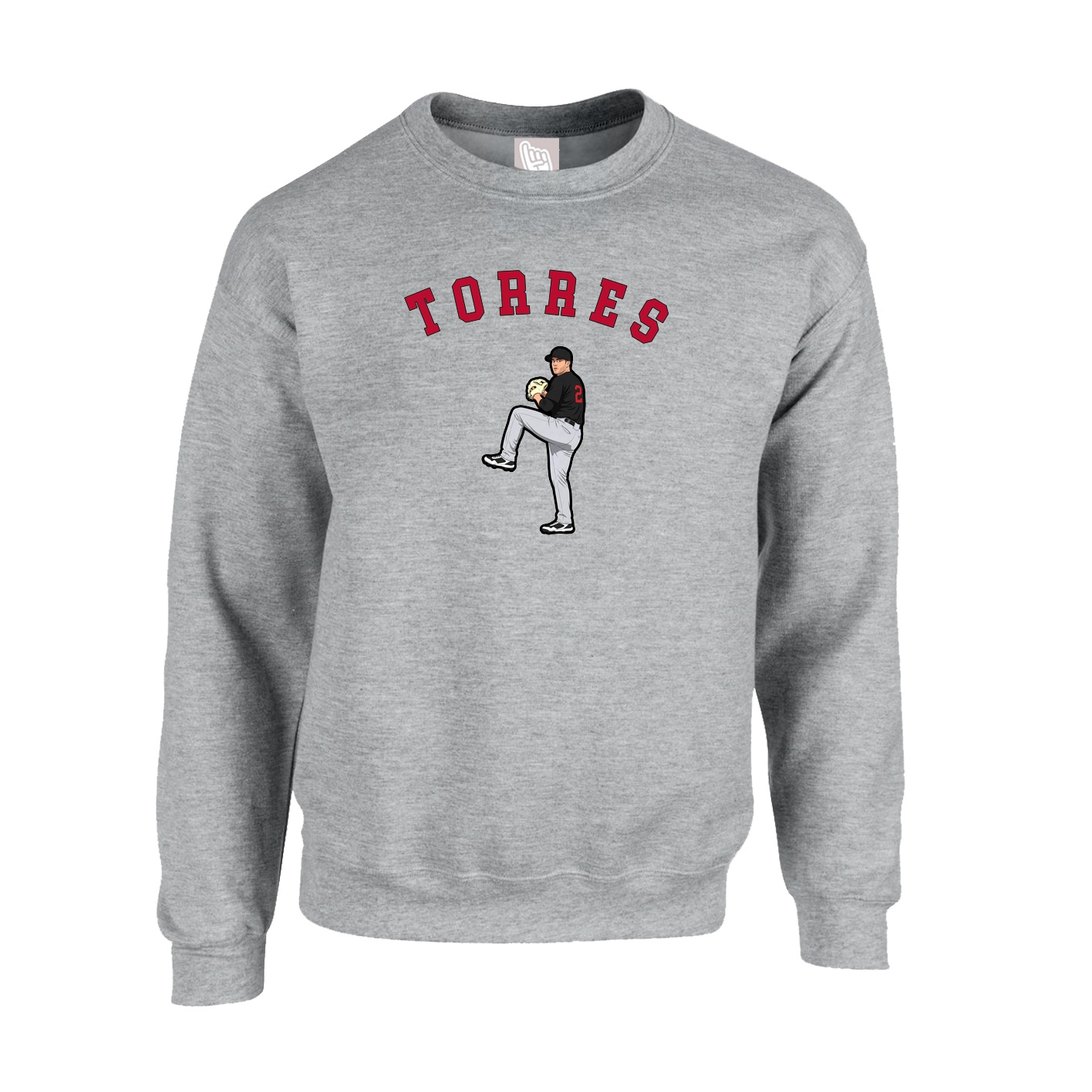 Fleece Crew — Shirsey Arch in Grey