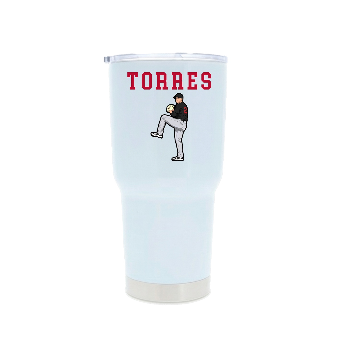 30oz Stainless Steel Tumbler — Shirsey in White