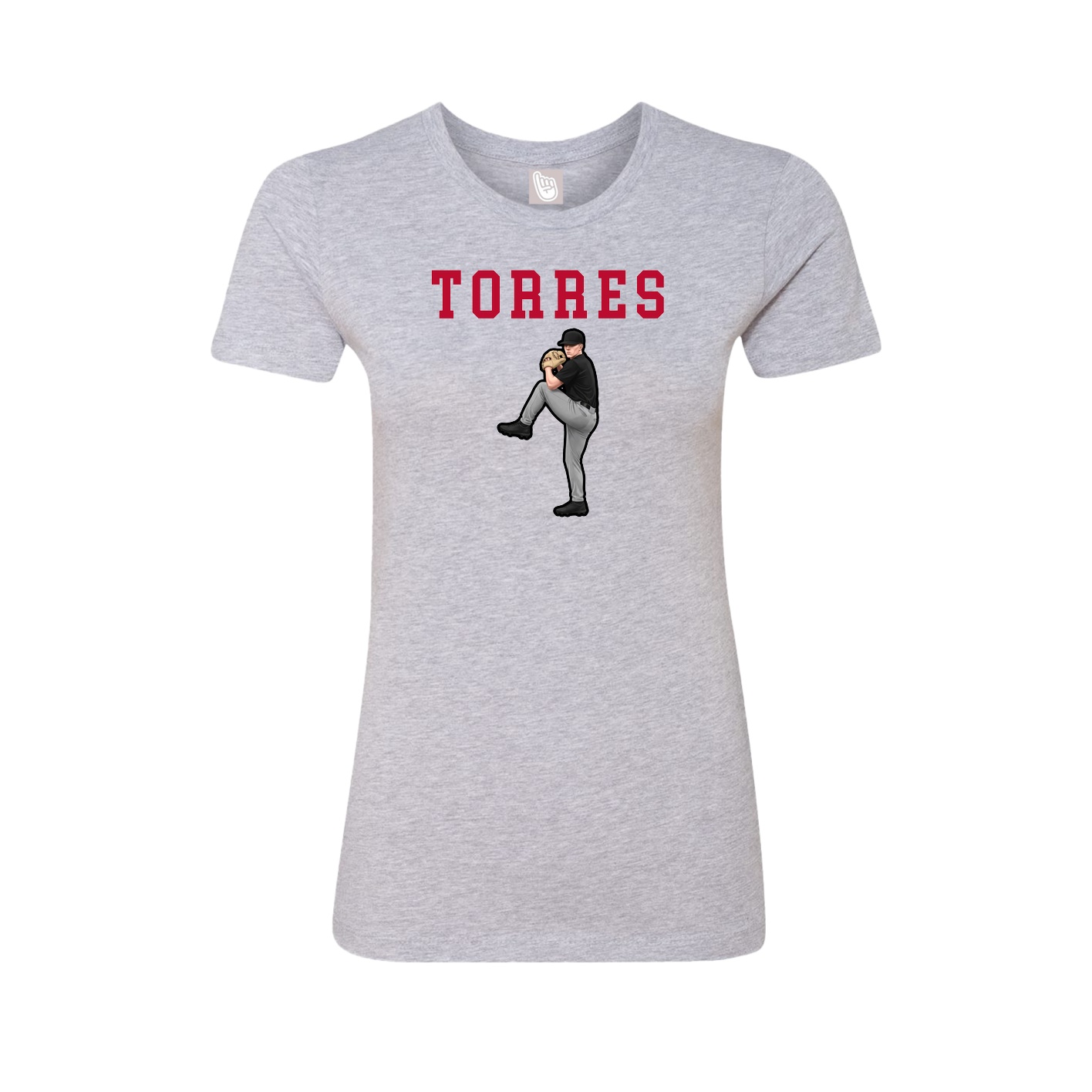 Fitted Women's Tee — Shirsey in Grey