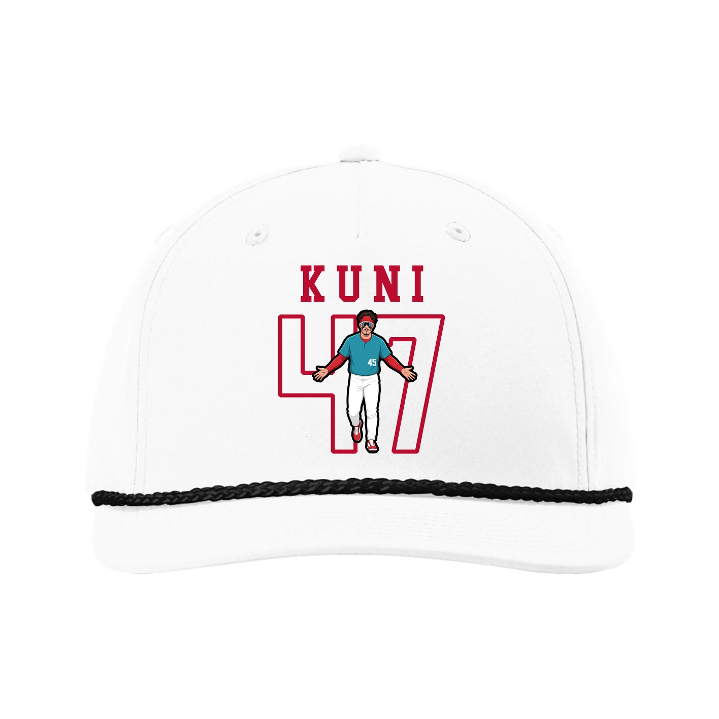 Five-Panel Classic Rope Cap — Shirsey in White