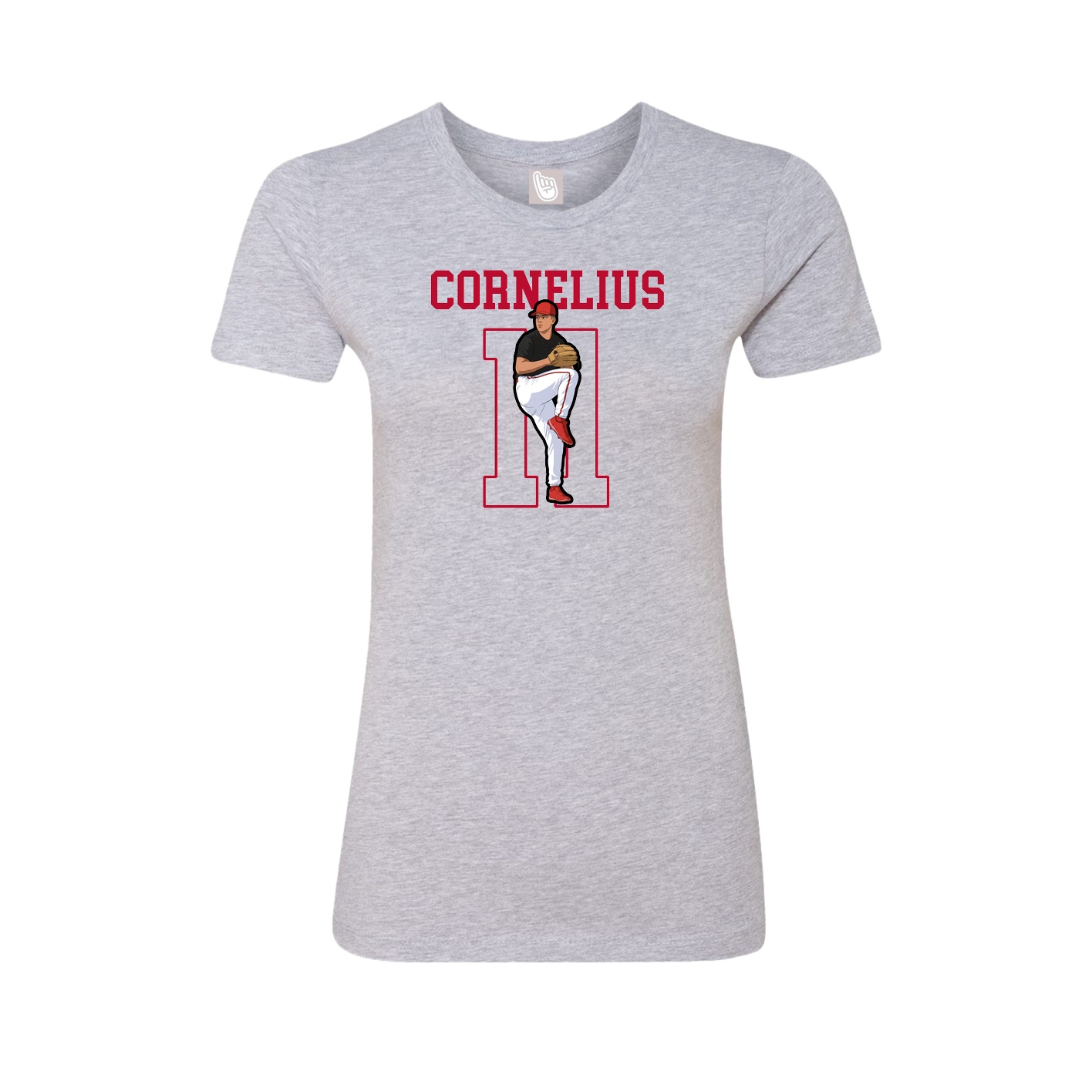 Fitted Women's Tee — Shirsey in Grey