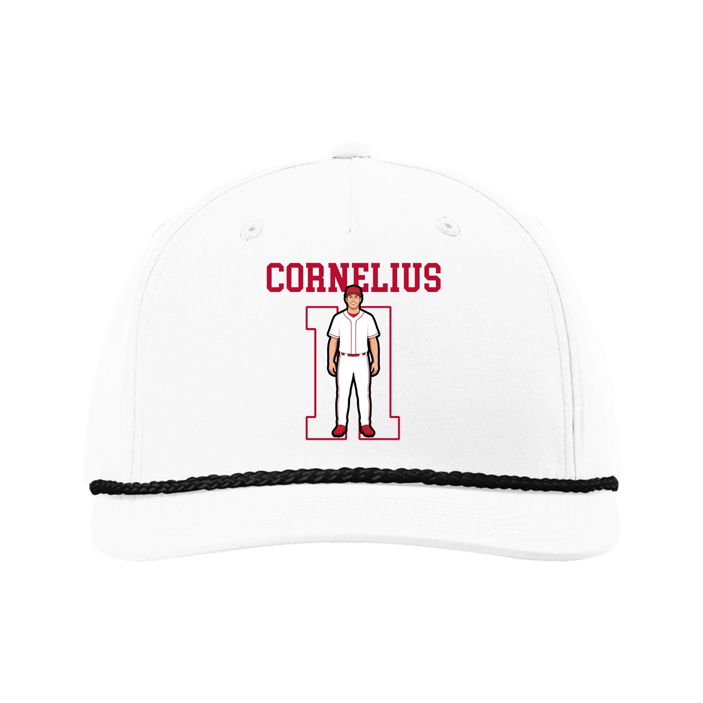 Five-Panel Classic Rope Cap — Shirsey in White