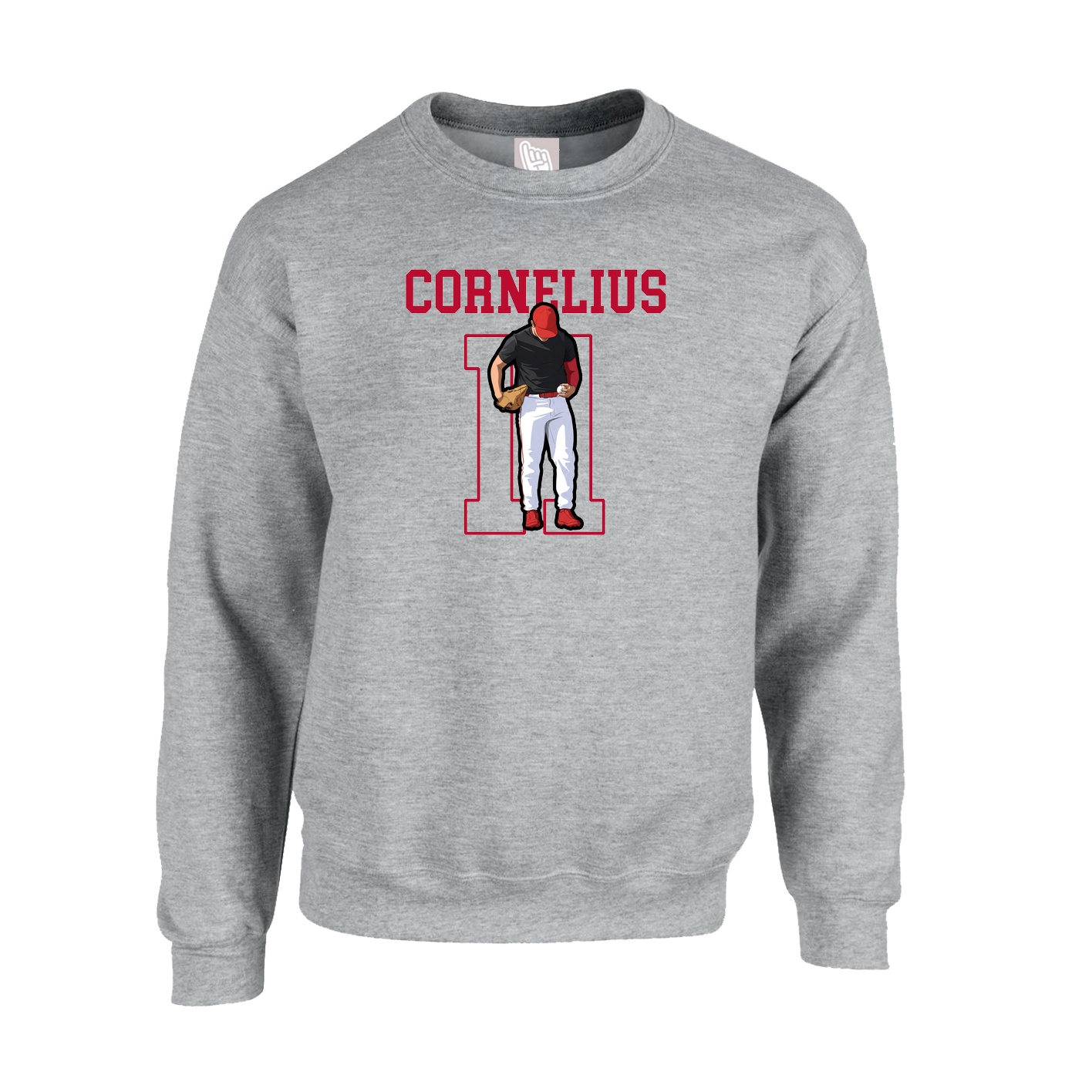 Fleece Crew — Shirsey in Grey