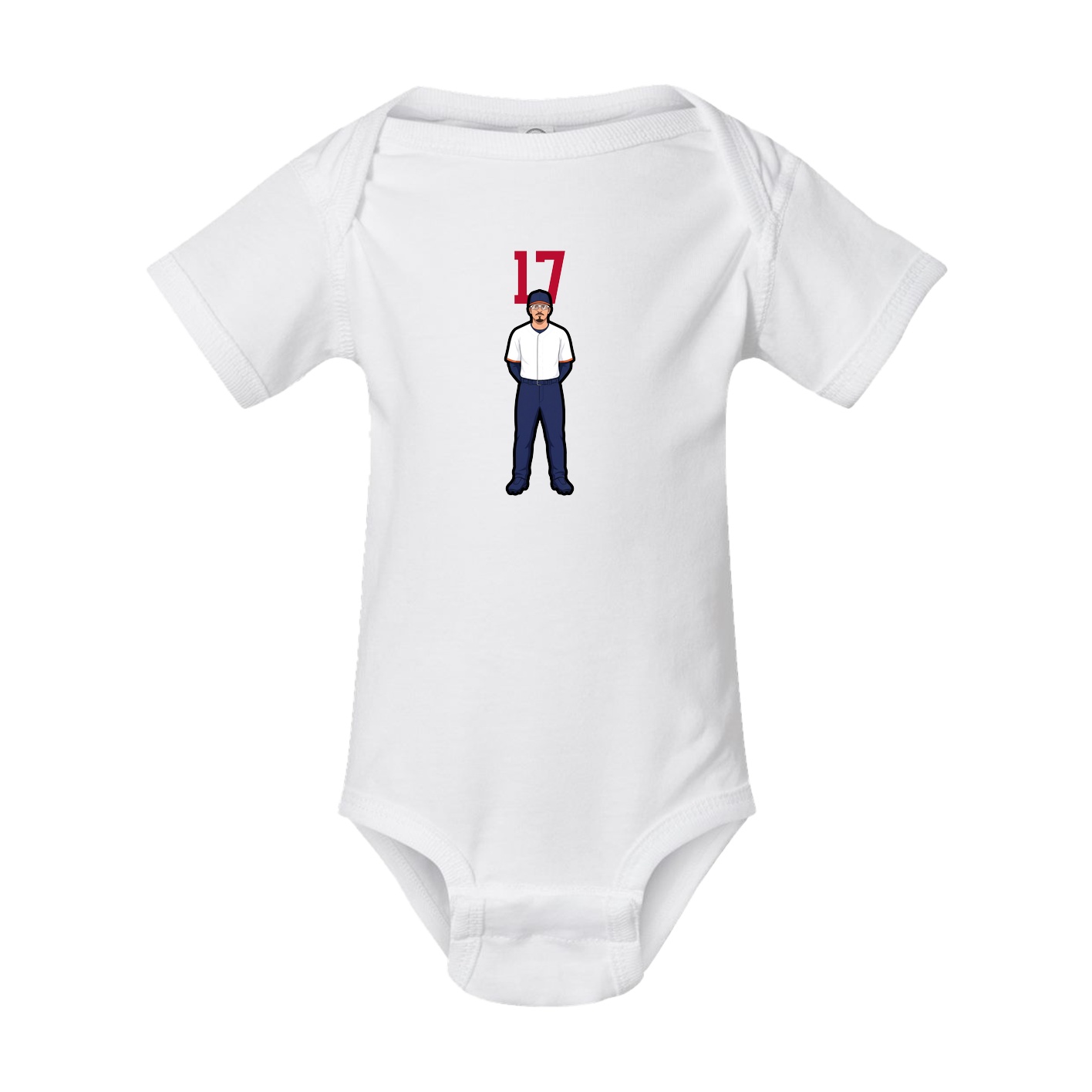 Baby Onesie — Number Top in White