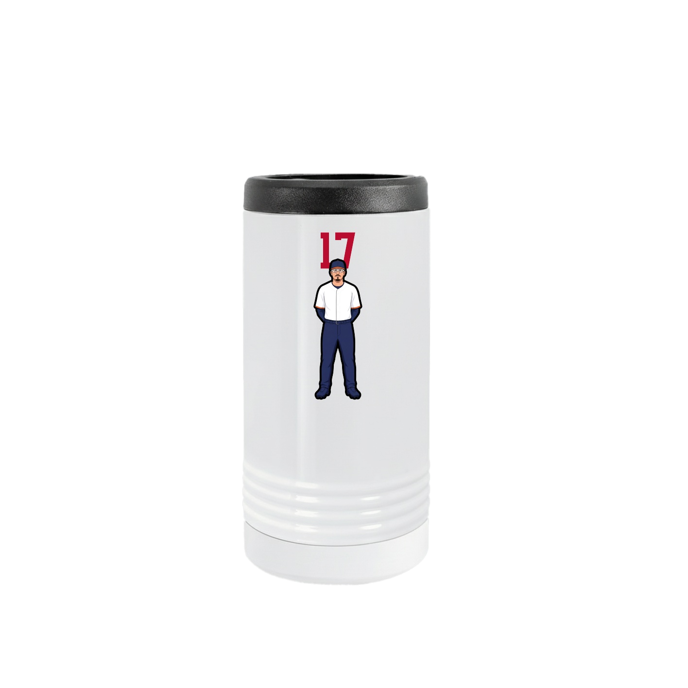 Slim Beverage Holder — Number Top in White