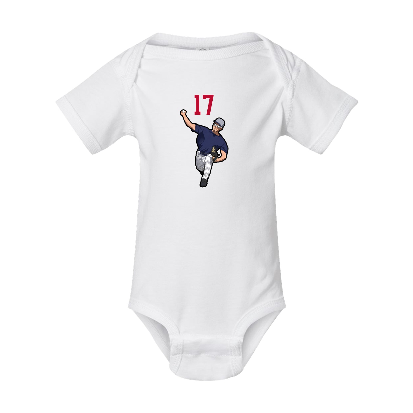 Baby Onesie — Number Top in White