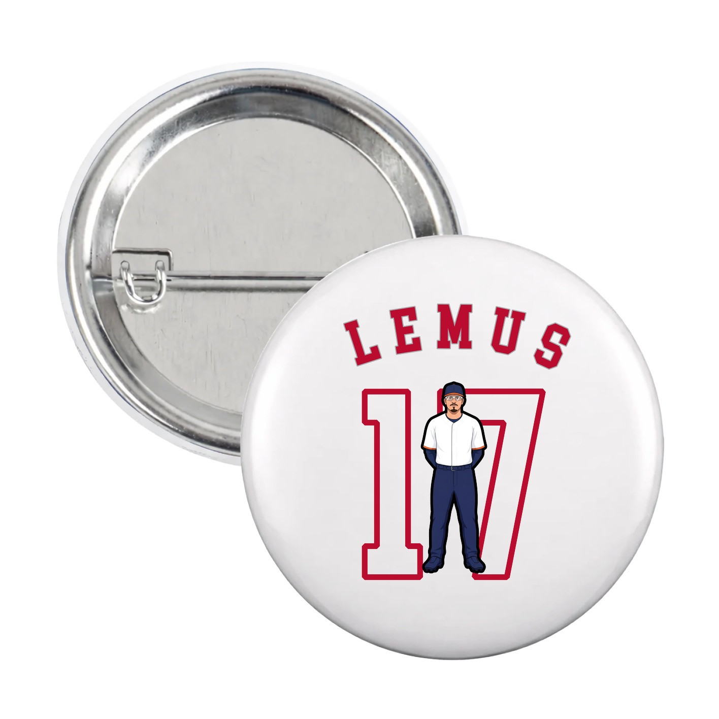 Game Day Button — Shirsey Arch in White