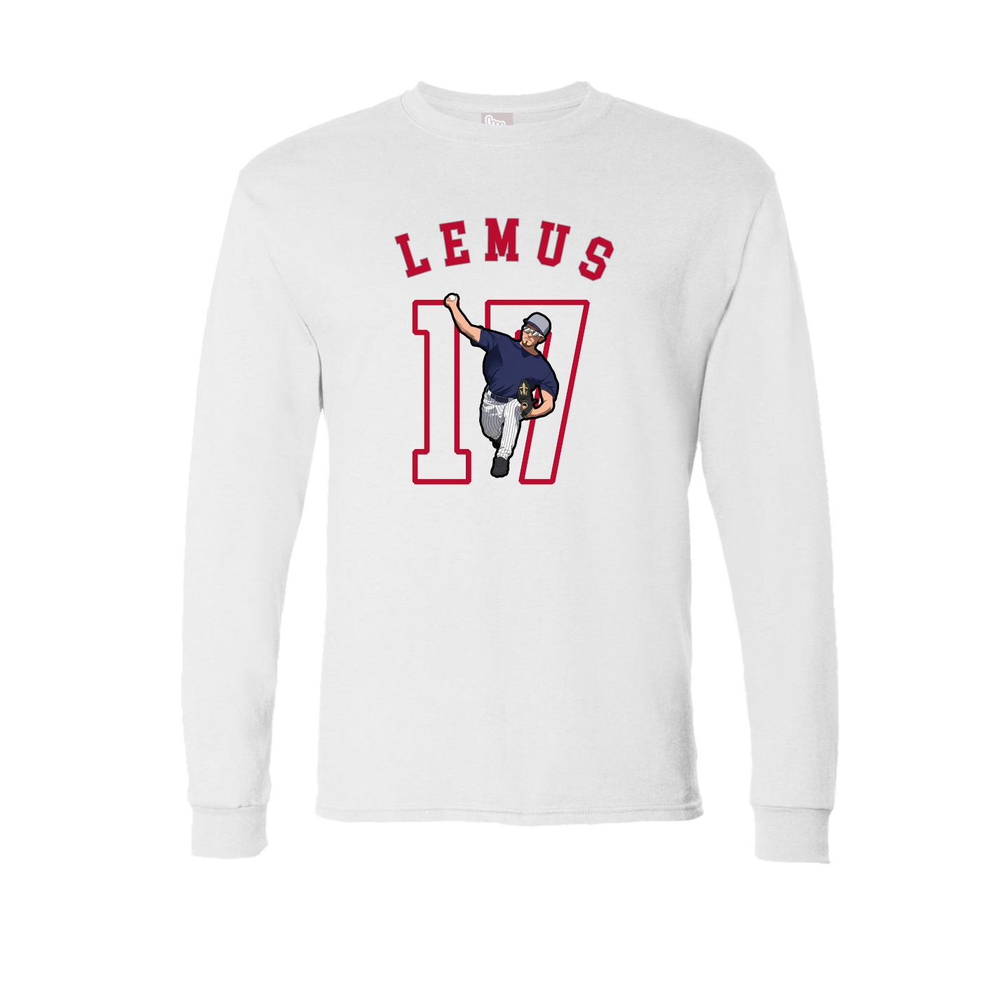 Long Sleeve Tee — Shirsey Arch in White