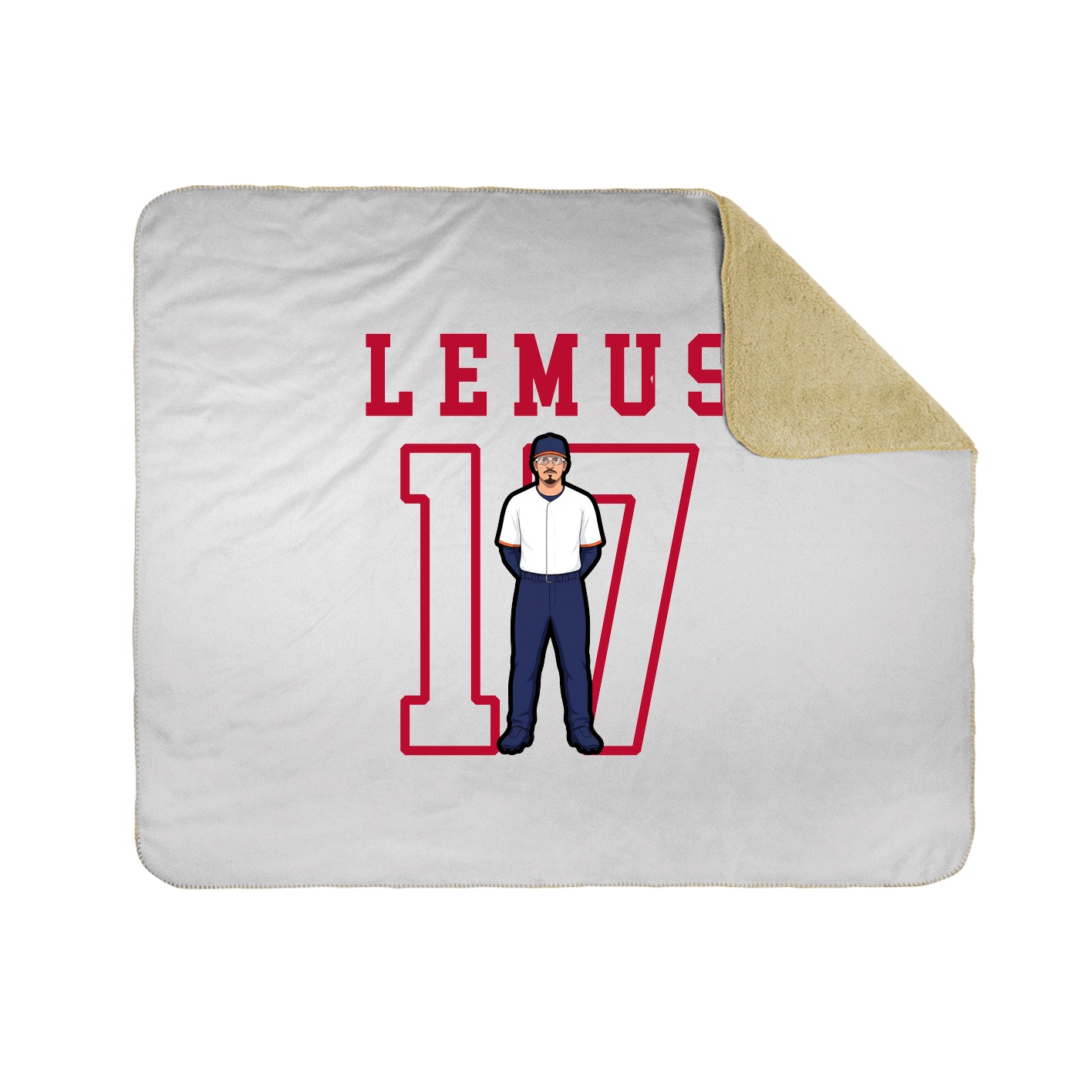 Throw Blanket — Shirsey in White