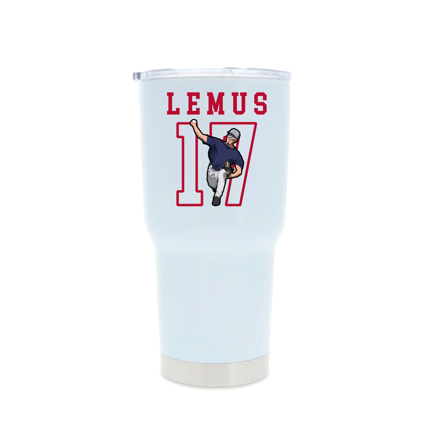 30oz Stainless Steel Tumbler — Shirsey in White