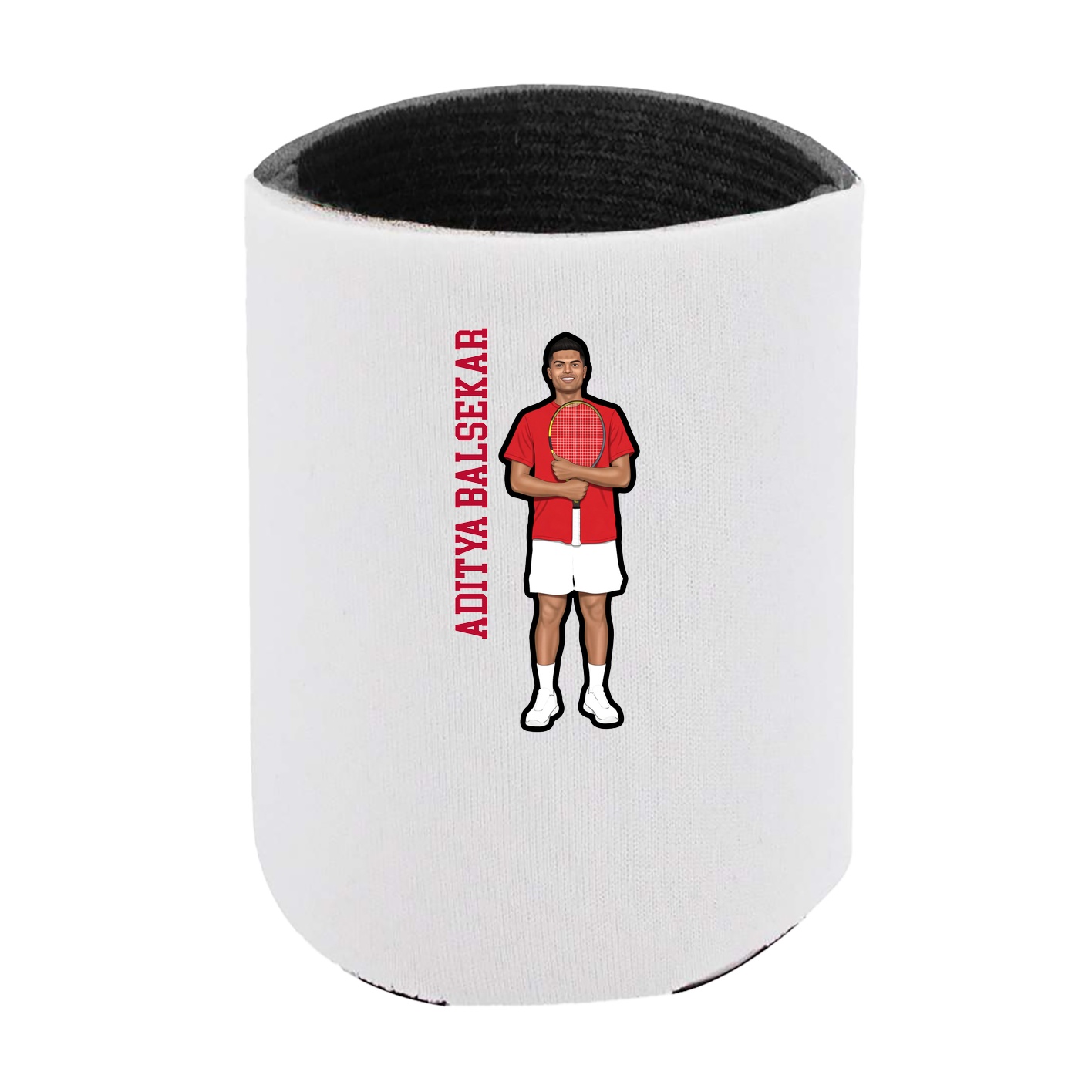 Can Holder — Name Vertical in White