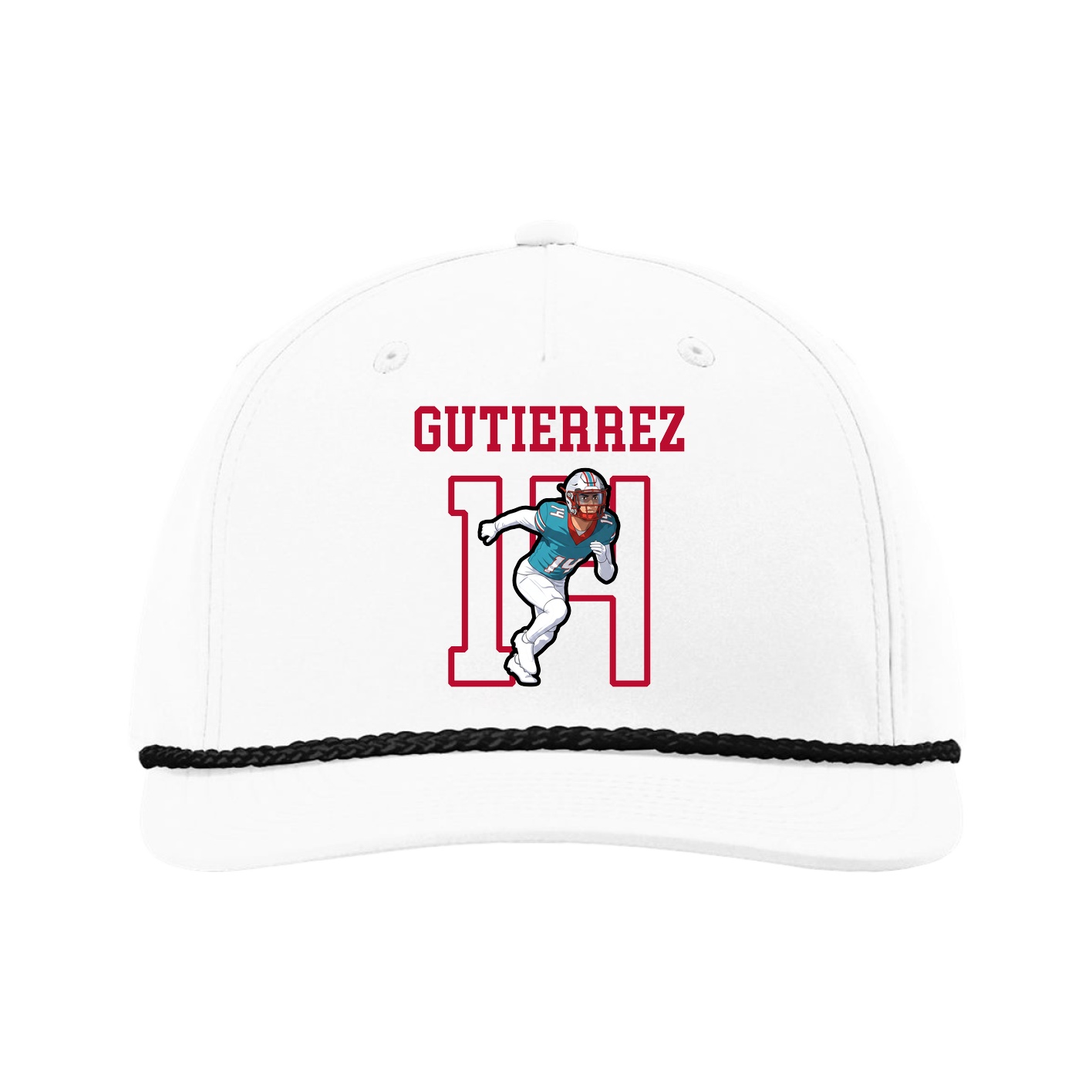 Five-Panel Classic Rope Cap — Shirsey in White
