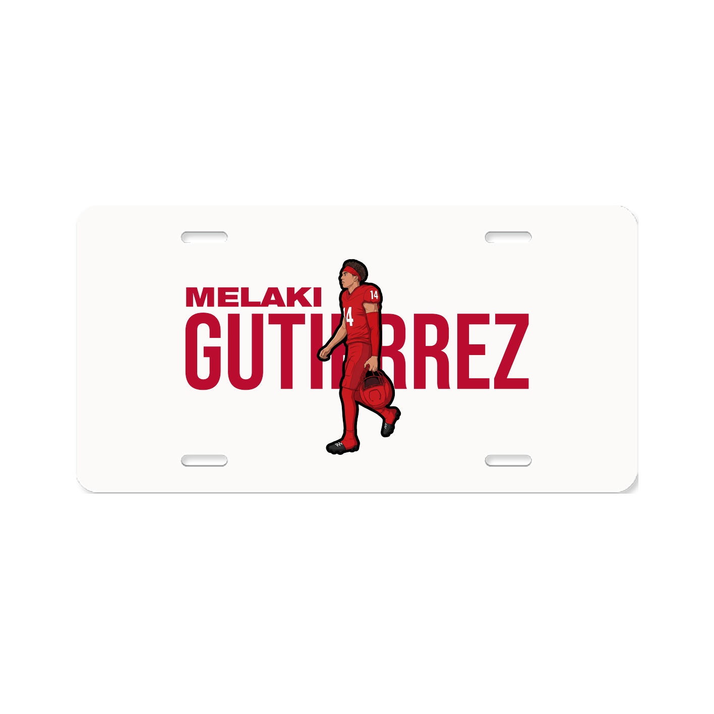 License Plate — Player Name in Classic