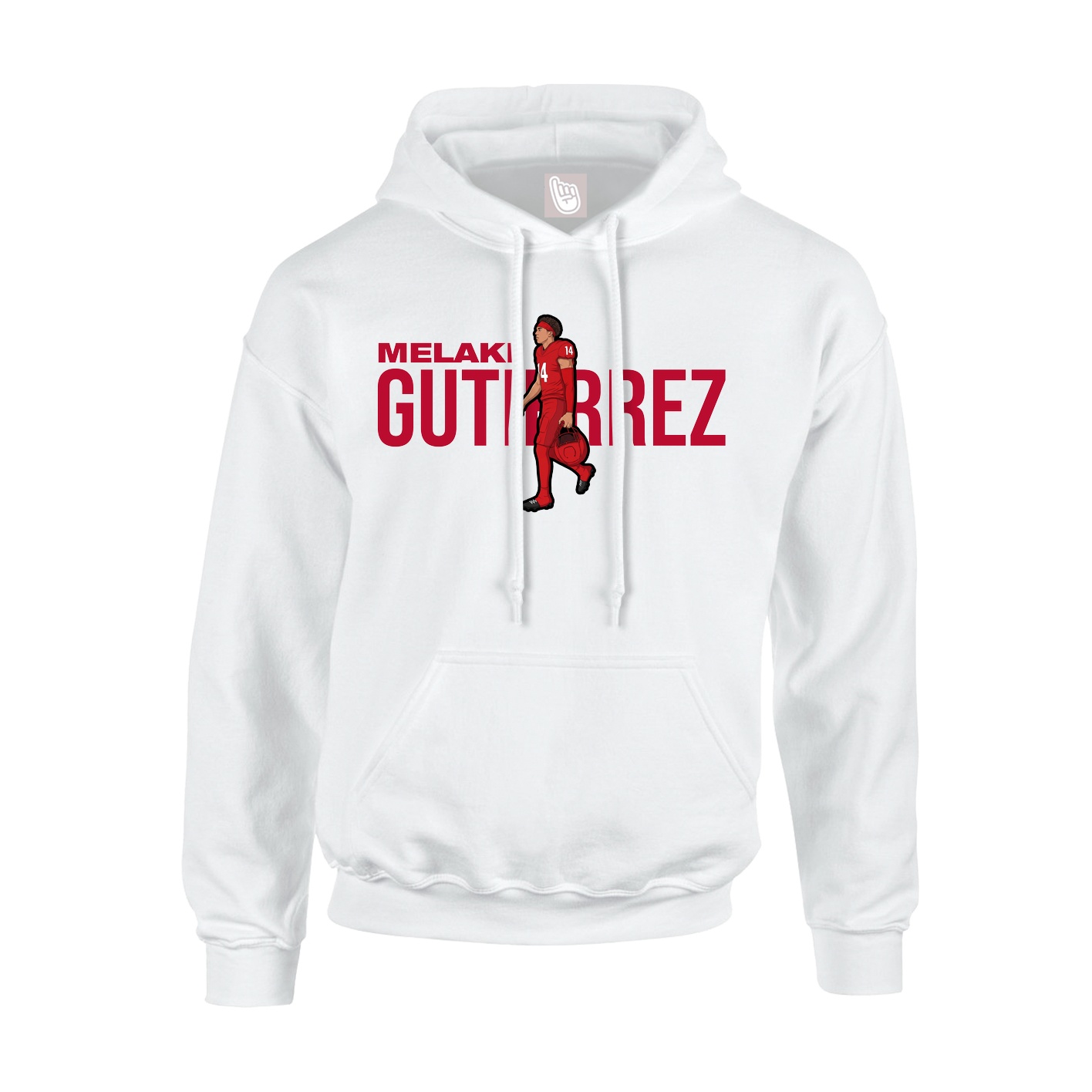 Hoodie — Player Name in White