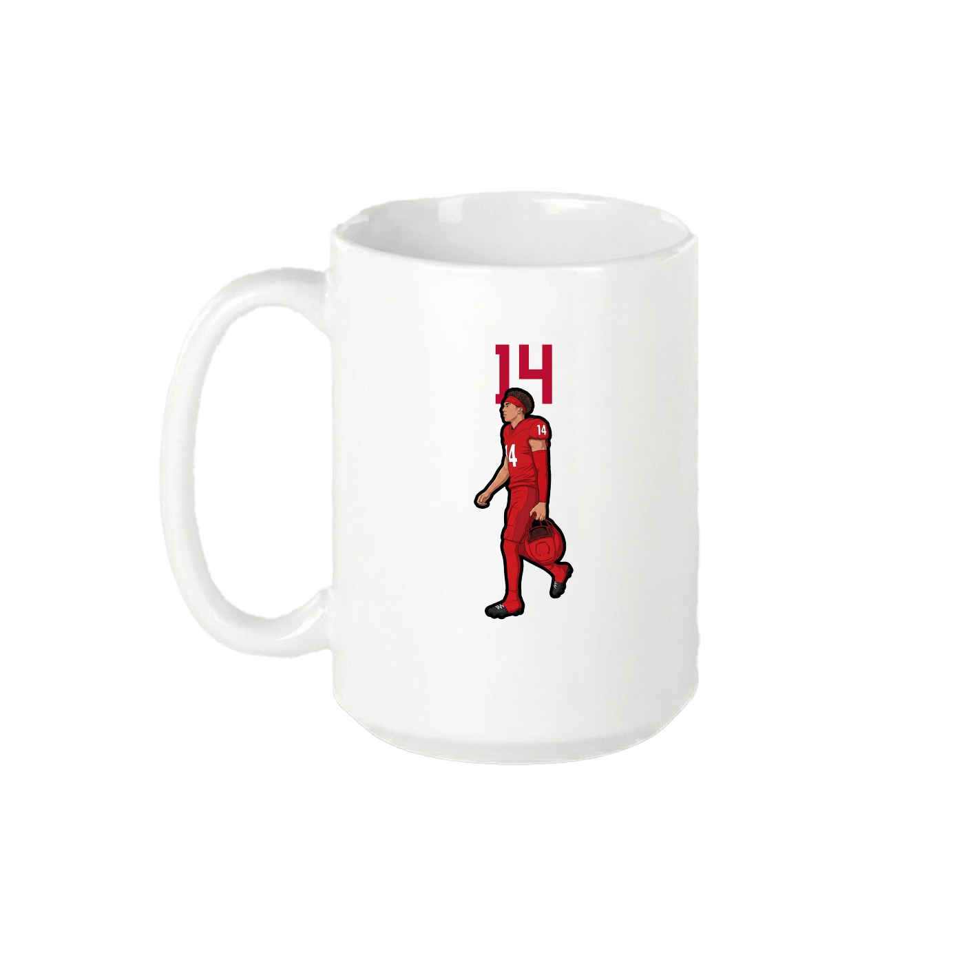 15oz Coffee Mug — Number Top in White