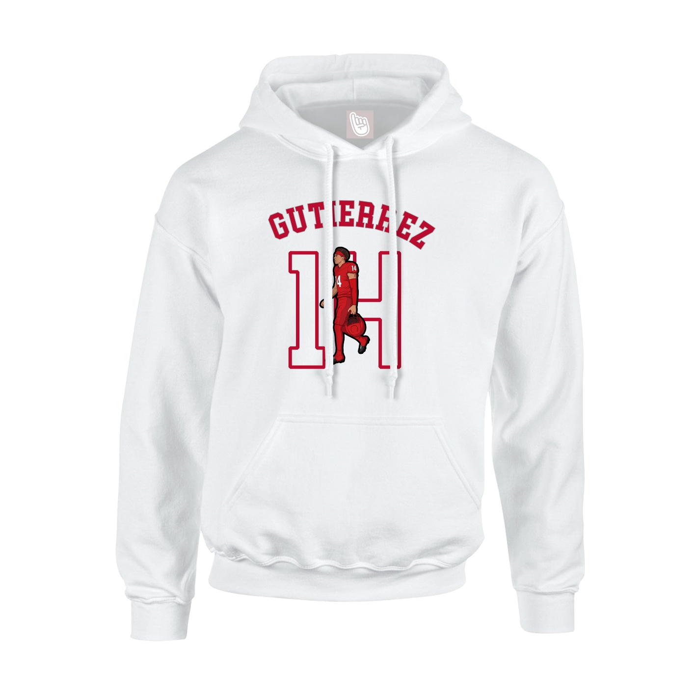 Youth Hoodie — Shirsey Arch in White