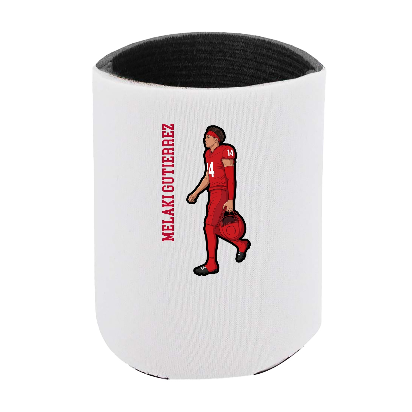 Can Holder — Name Vertical in White