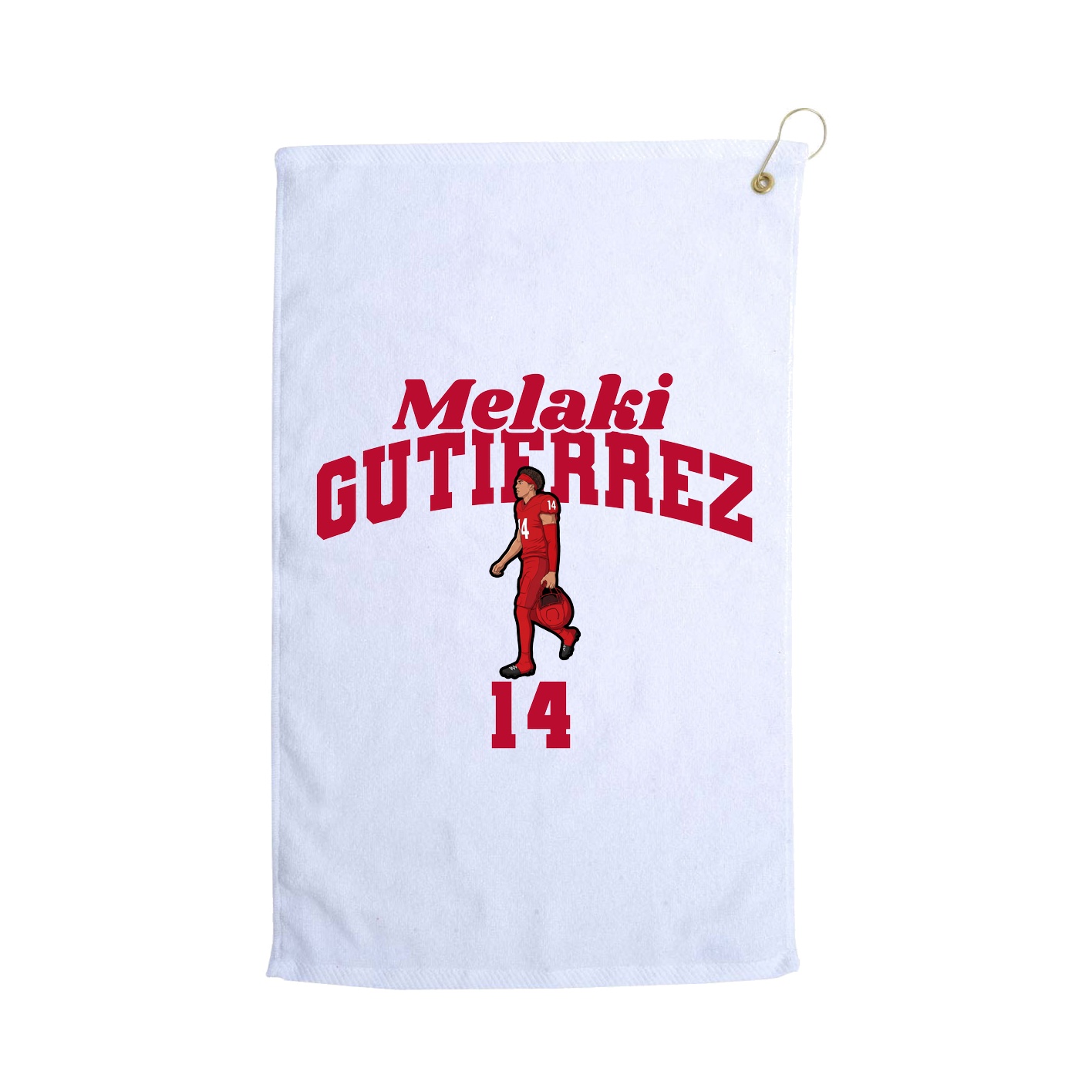 Golf Towel — Signature Arch in White