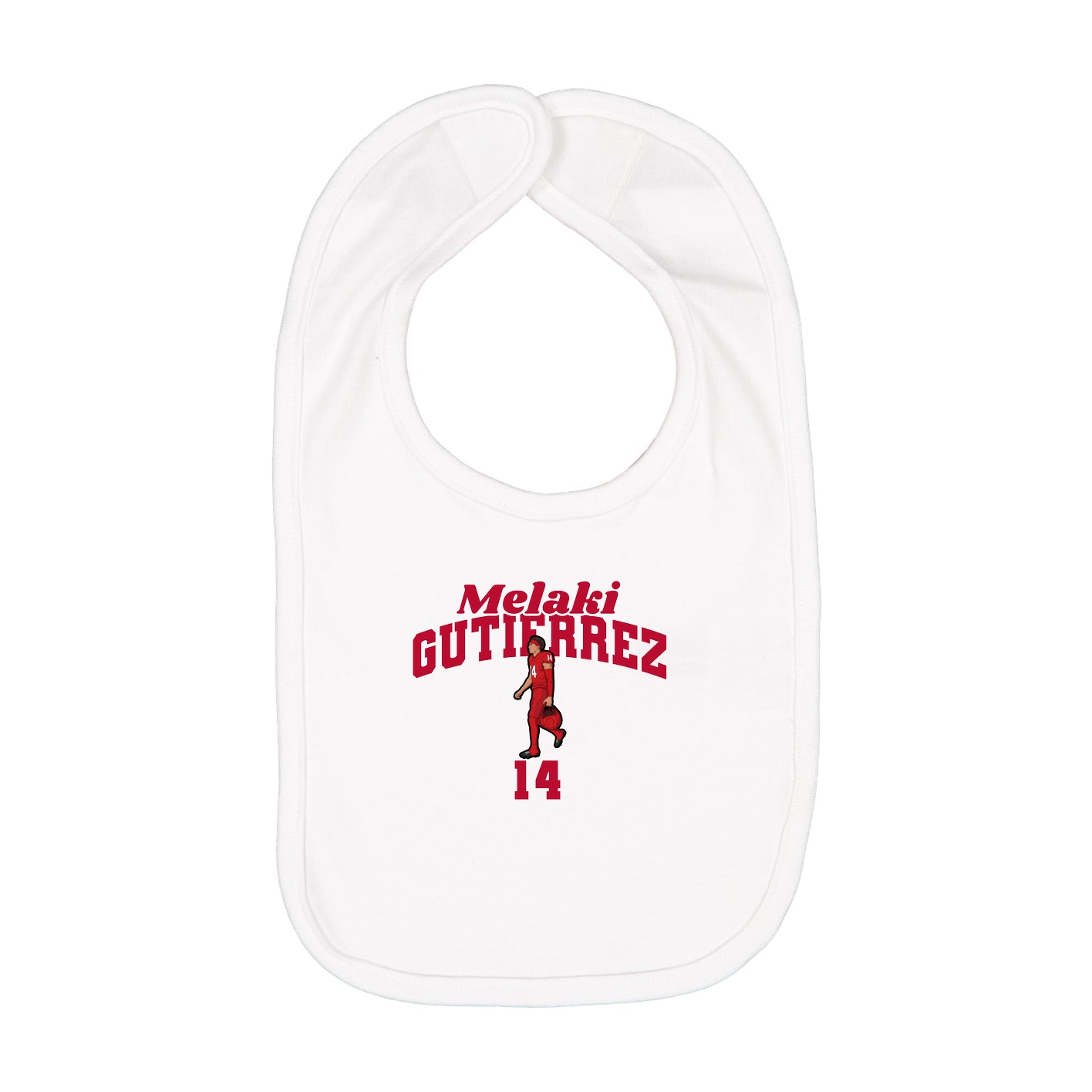 Infant Bib — Signature Arch in White