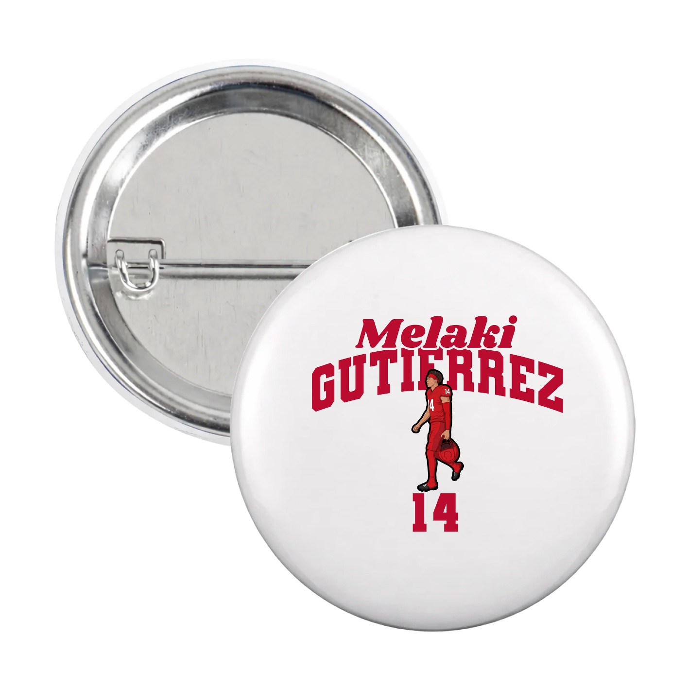 Game Day Button — Signature Arch in White