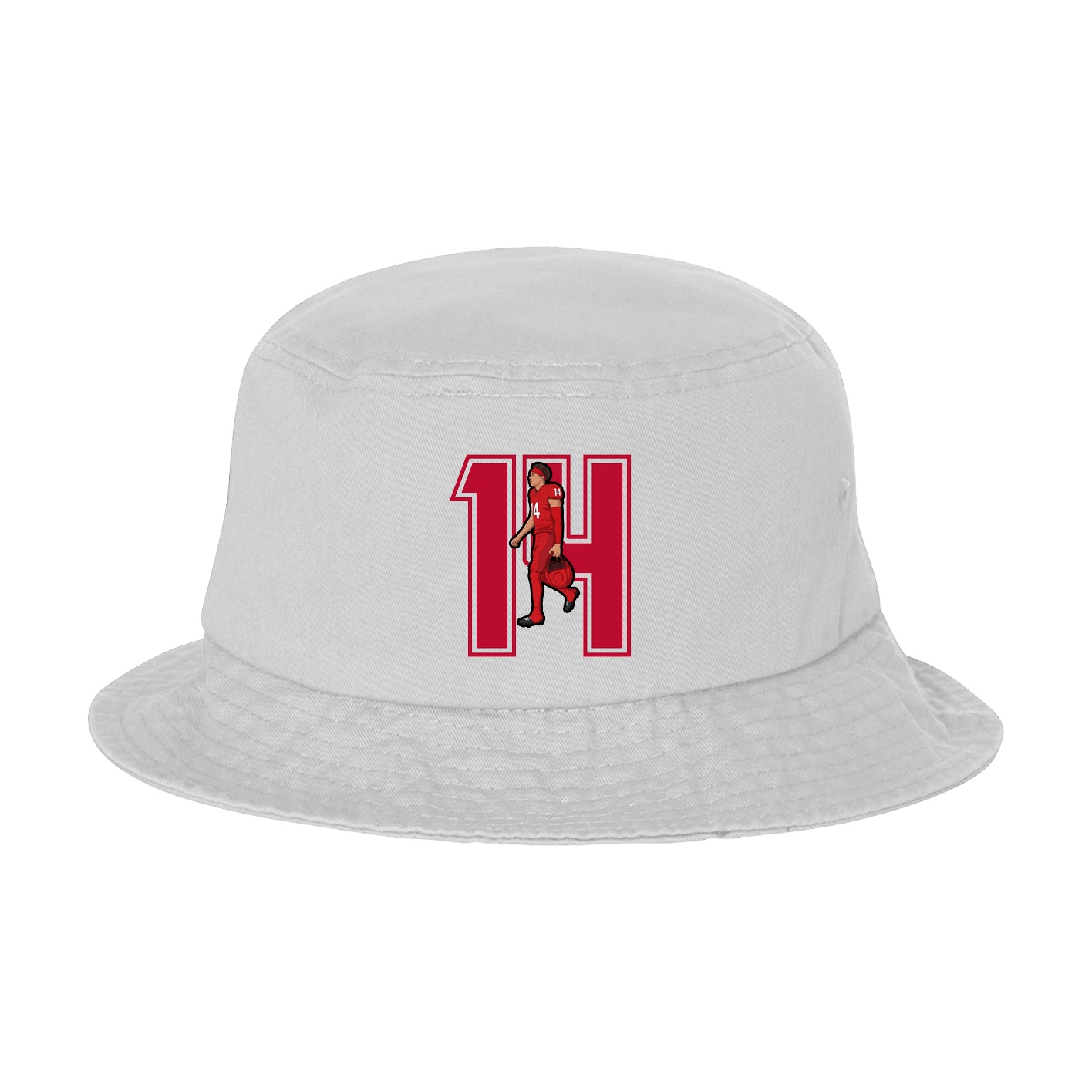 Bucket Cap — Number in White