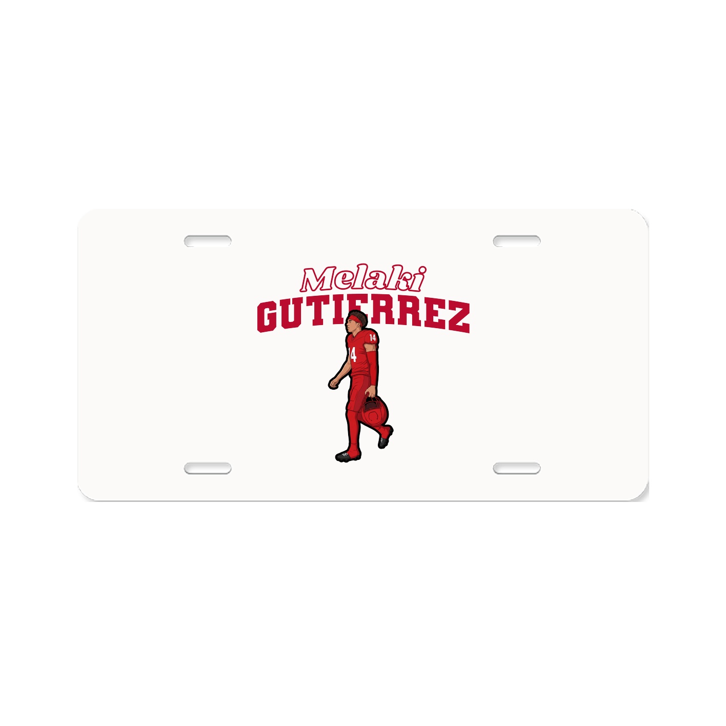 License Plate — Name Arch in Classic