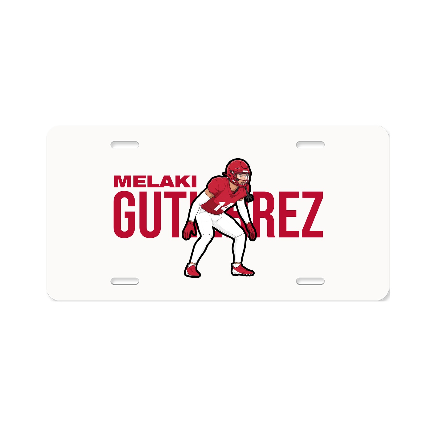 License Plate — Player Name in Classic