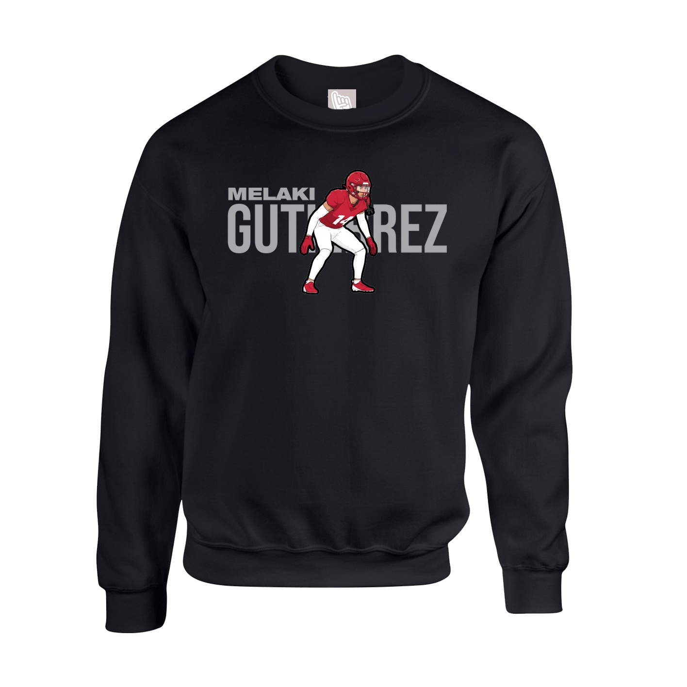 Fleece Crew — Player Name in Black