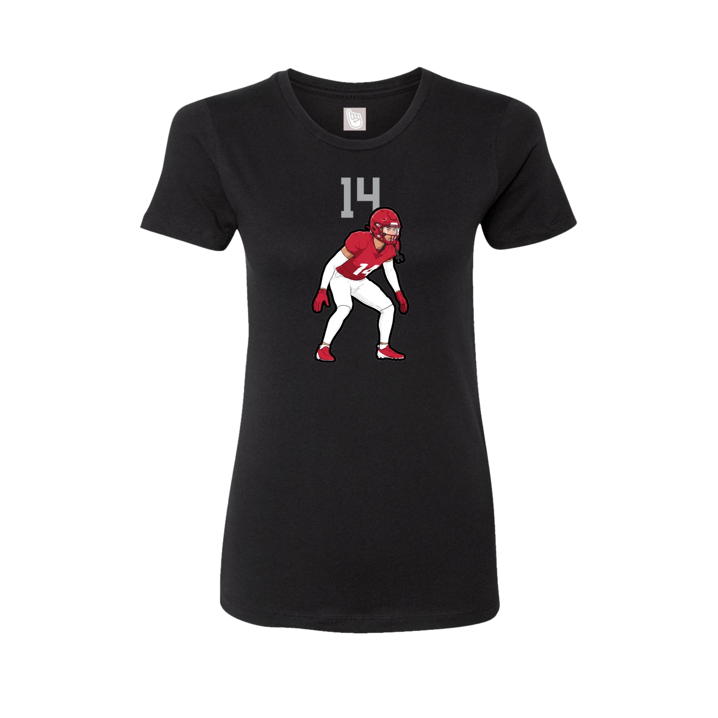 Womens Tee — Number Top in Black