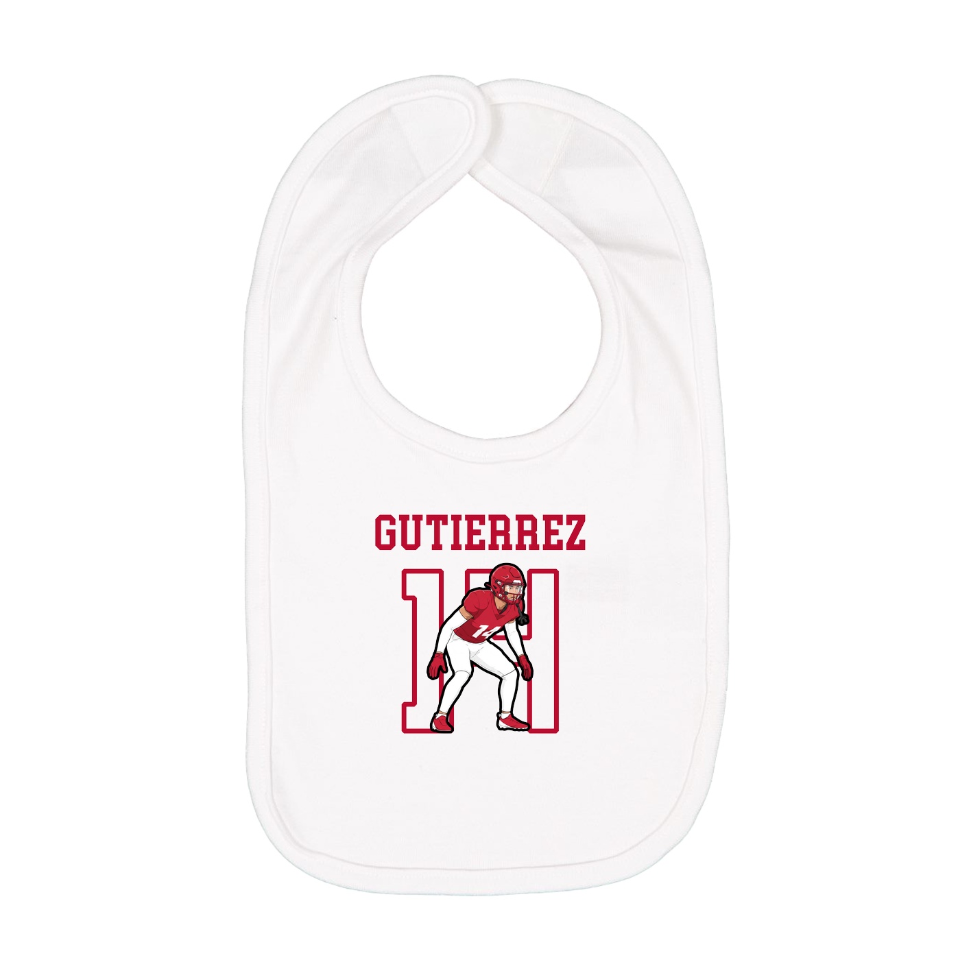 Infant Bib — Shirsey in White