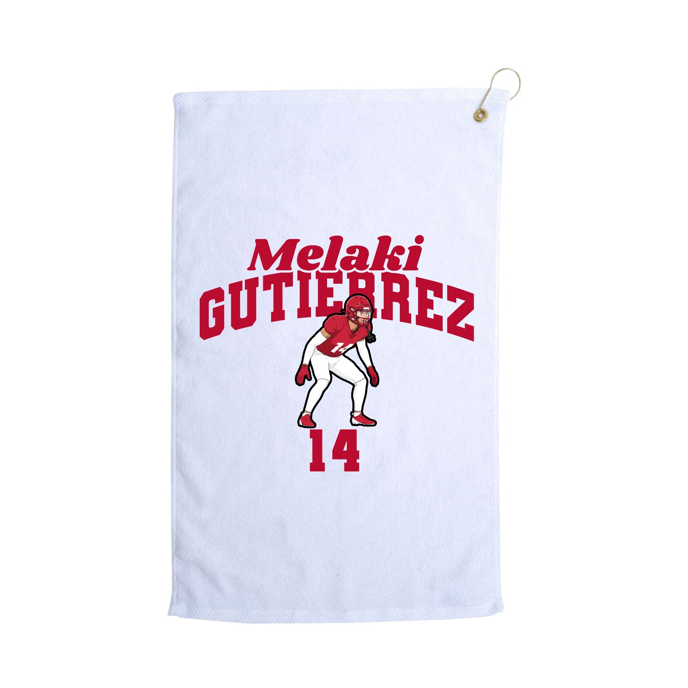 Golf Towel — Signature Arch in White
