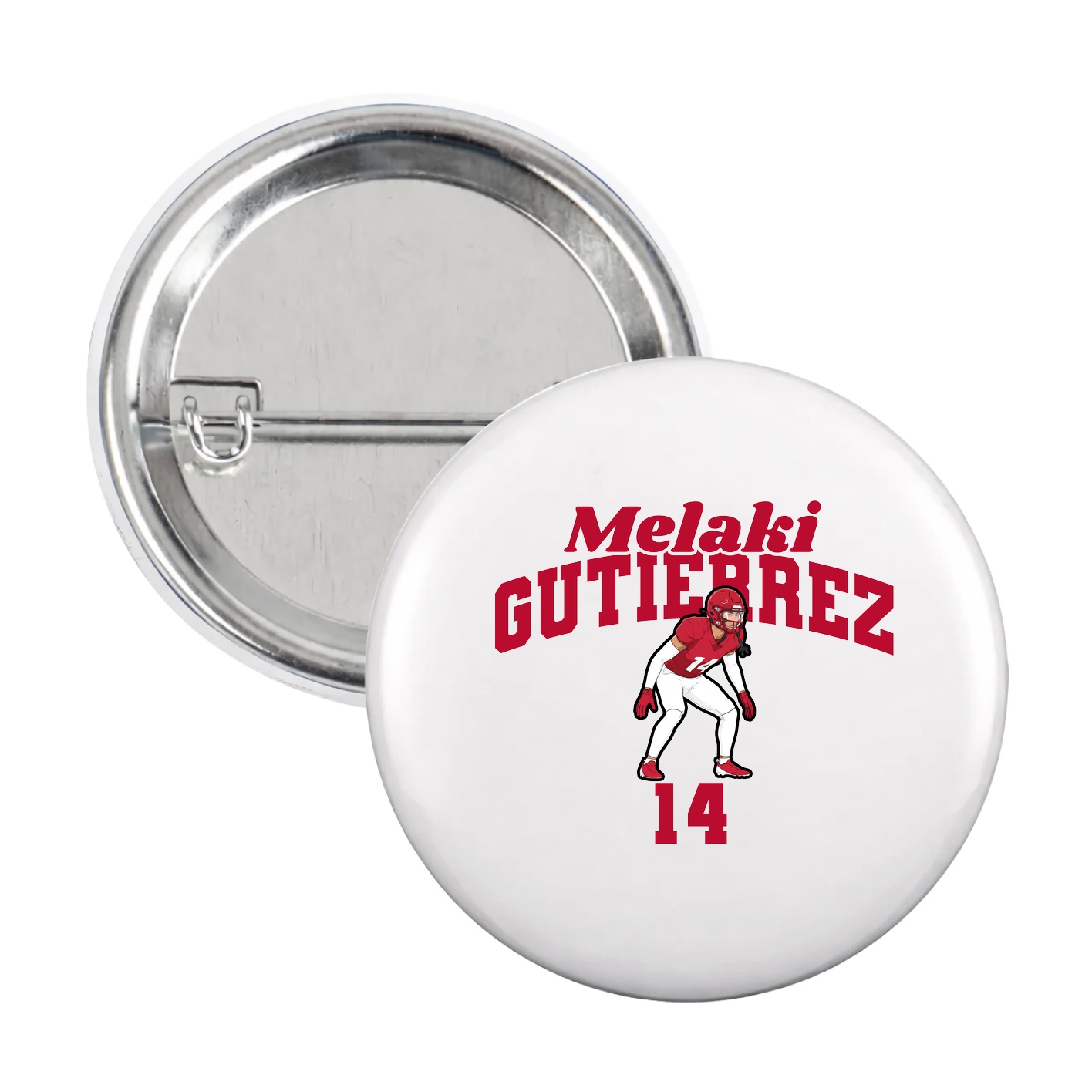 Game Day Button — Signature Arch in White
