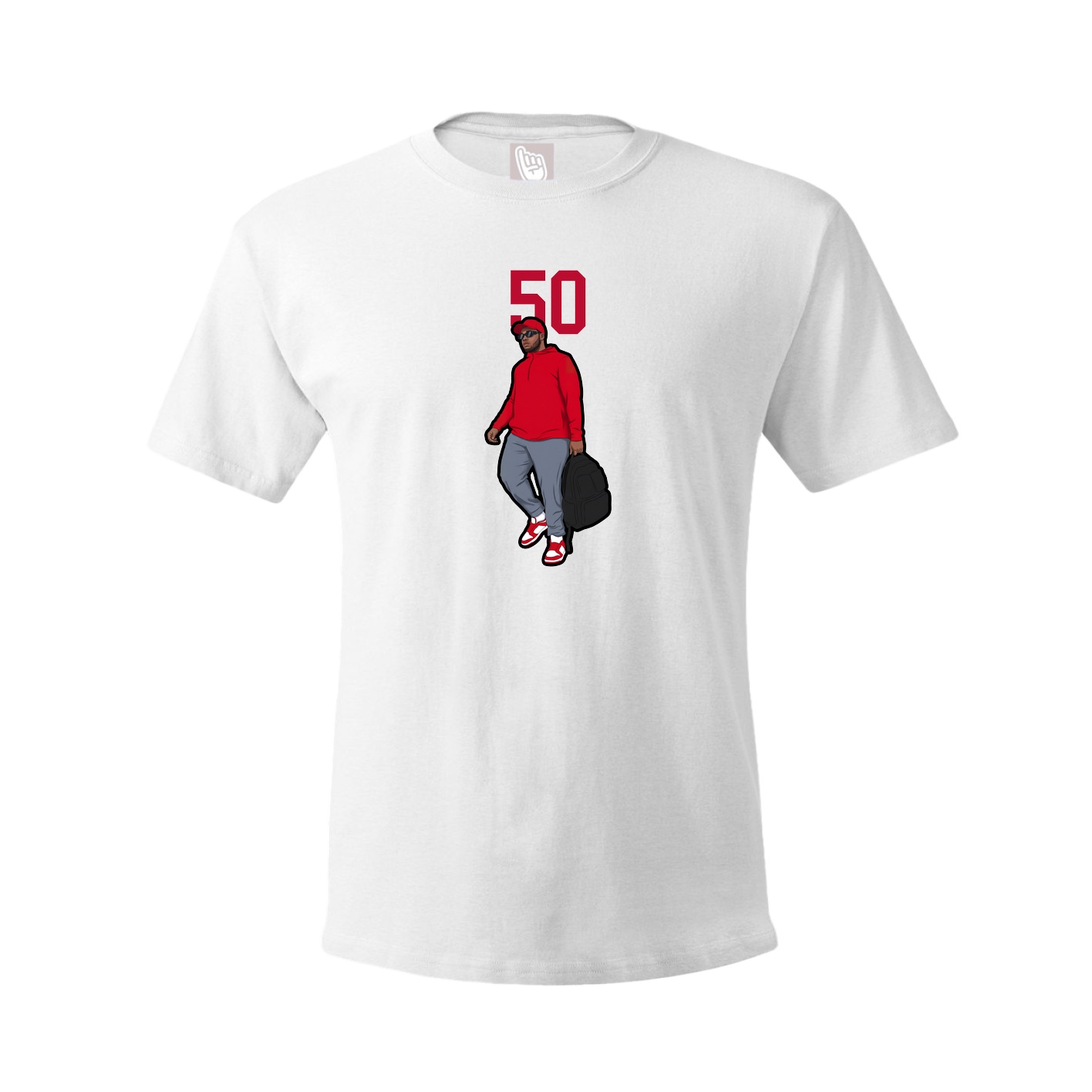 Tee — Number Top in White