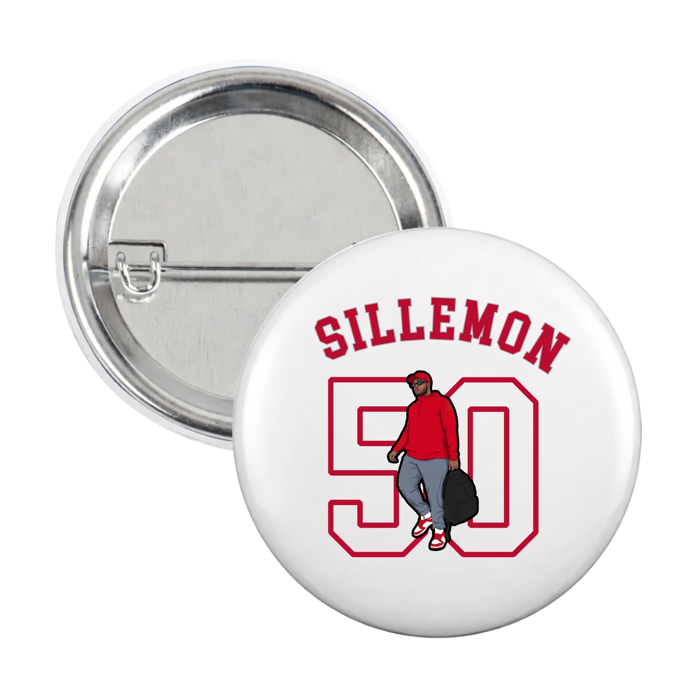 Game Day Button — Shirsey Arch in White