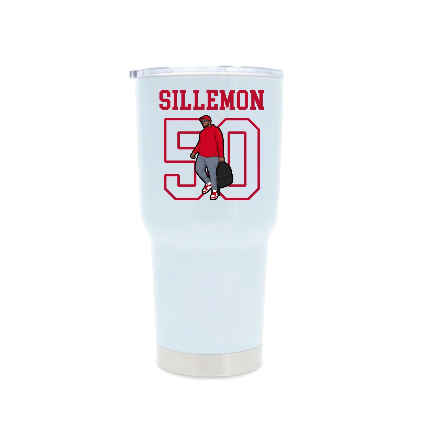 30oz Stainless Steel Tumbler — Shirsey in White