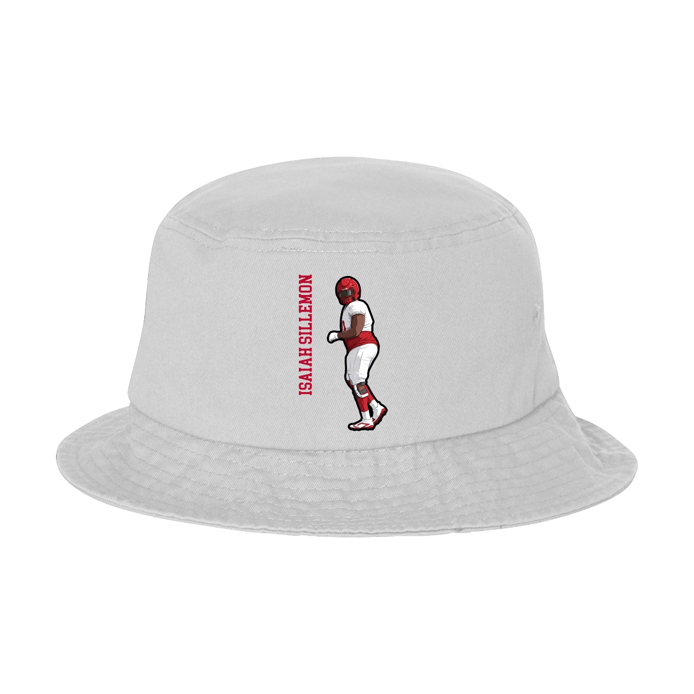 Bucket Cap — Name Vertical in White