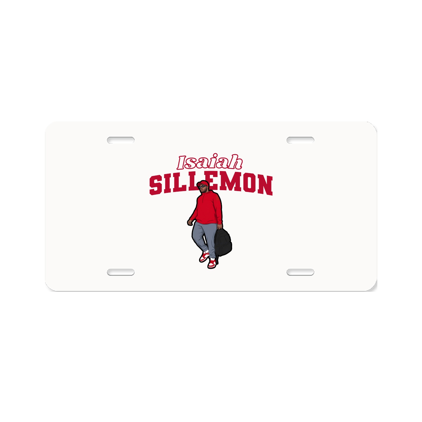 License Plate — Name Arch in Classic