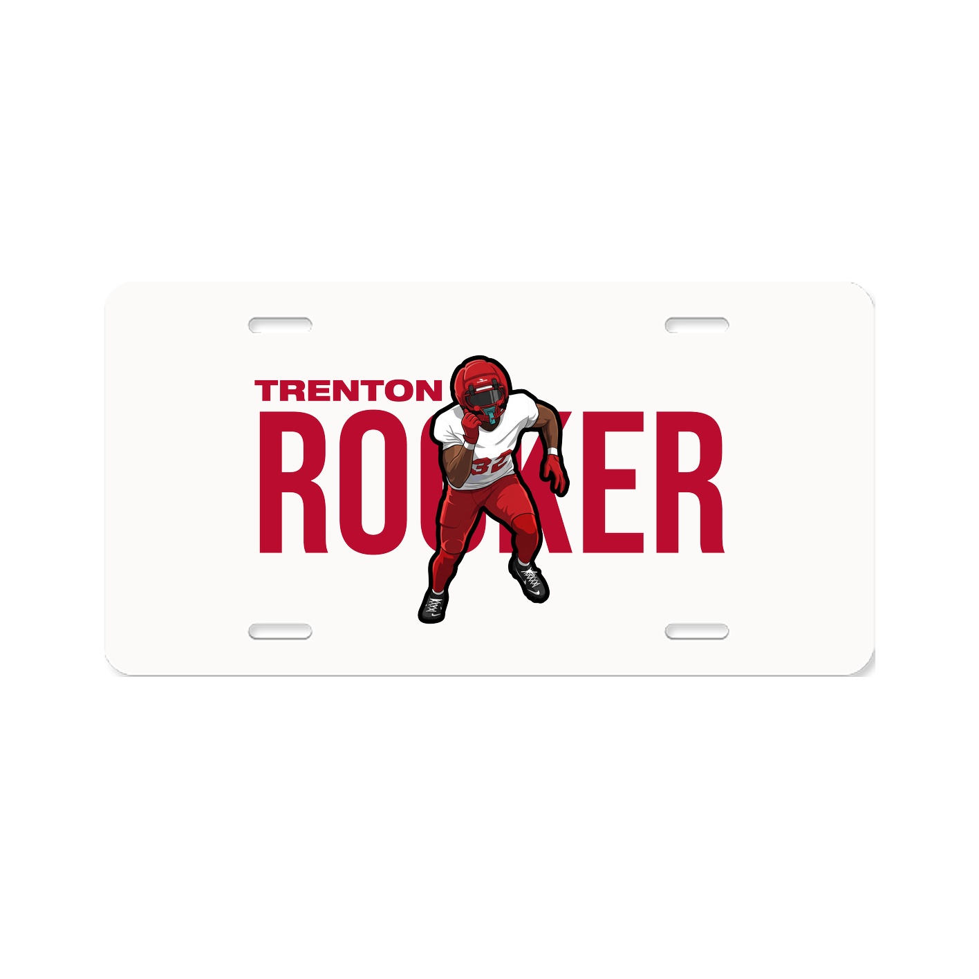 License Plate — Player Name in Classic