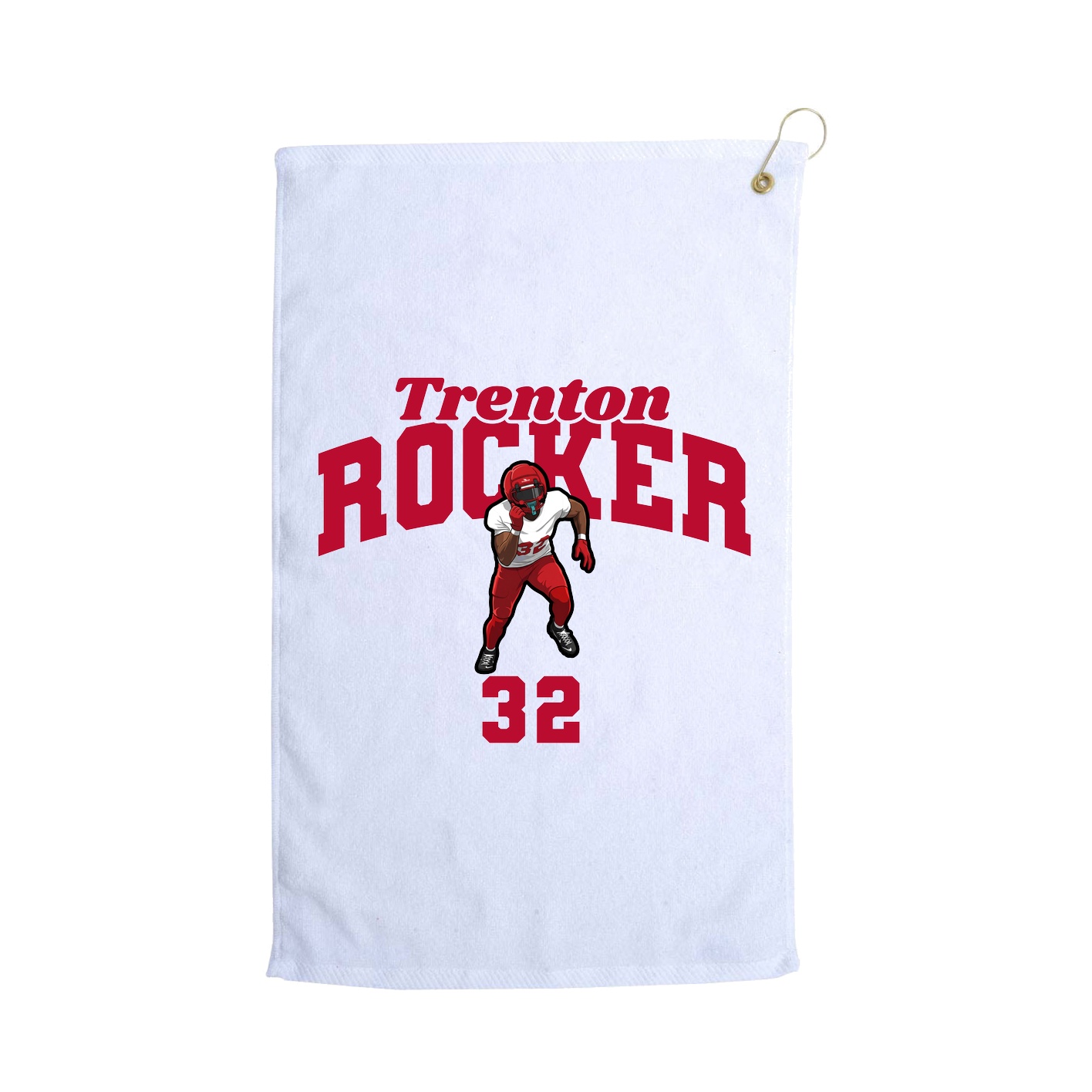 Golf Towel — Signature Arch in White