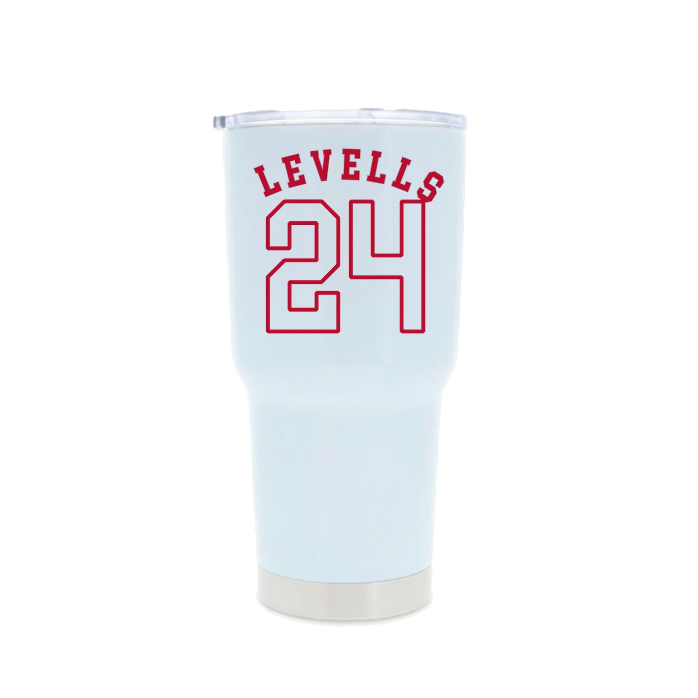 30oz Stainless Steel Tumbler — Shirsey Arch in White