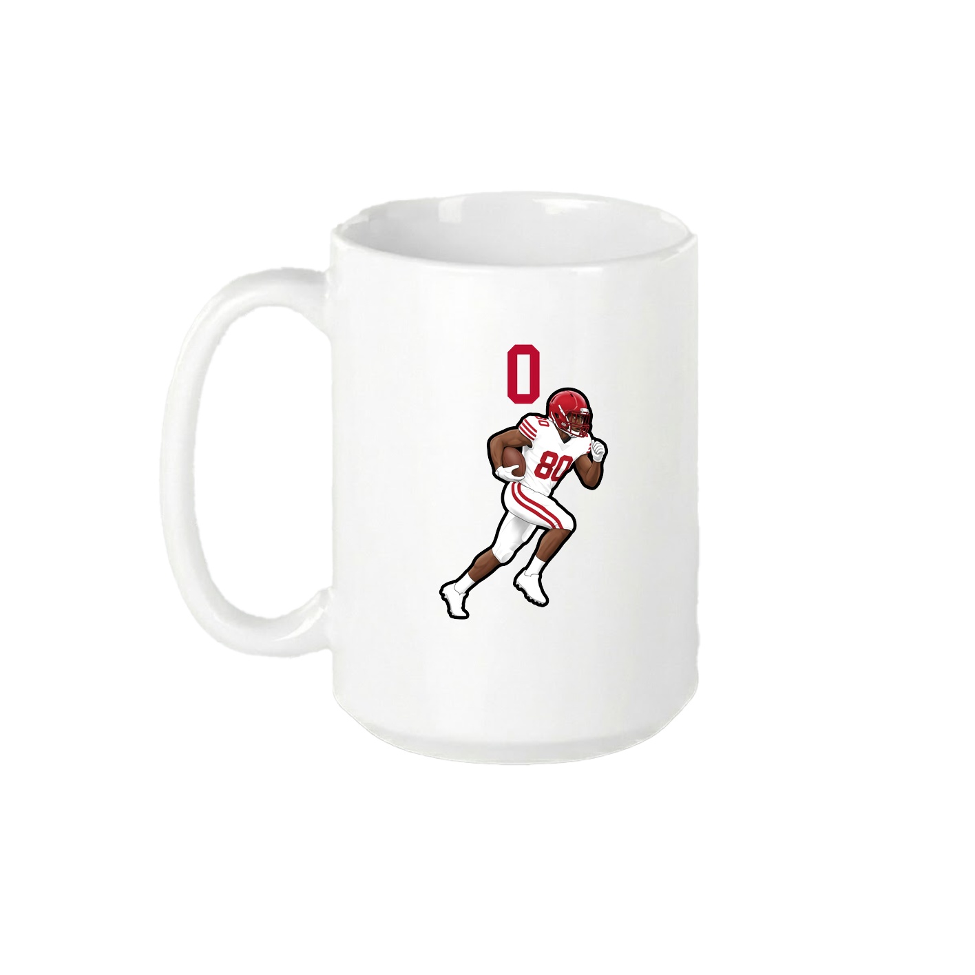 15oz Coffee Mug — Number Top in White