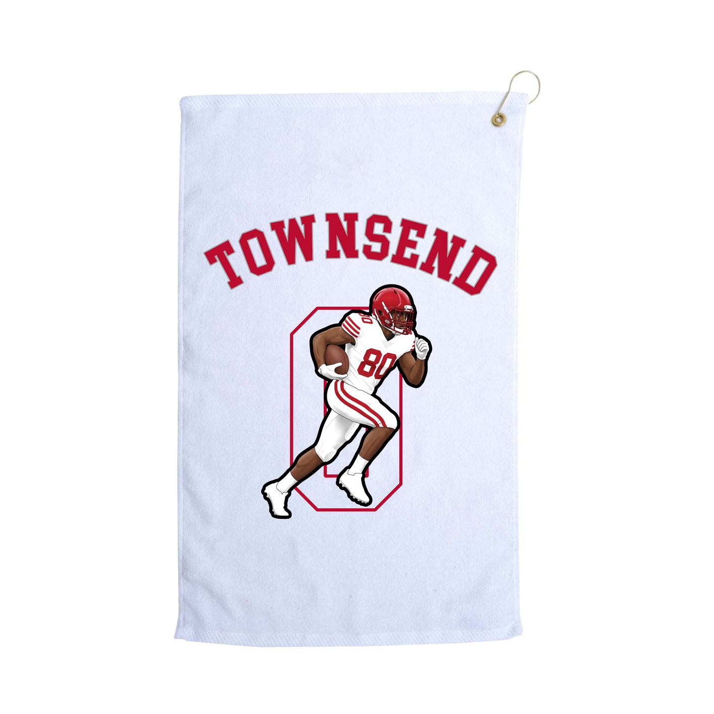 Golf Towel — Shirsey Arch in White
