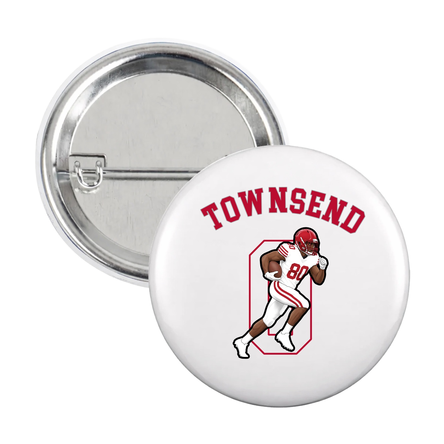 Game Day Button — Shirsey Arch in White